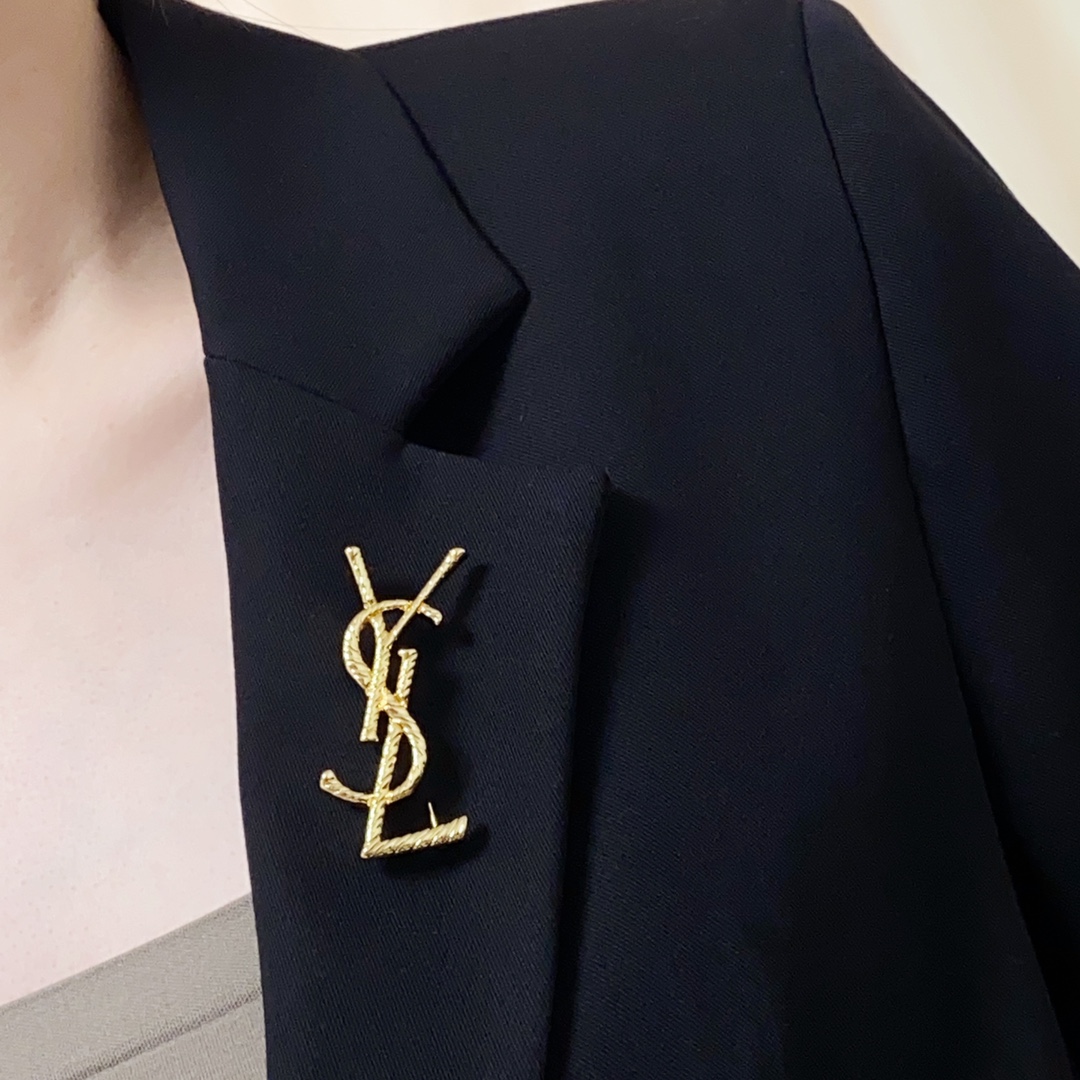 Saint Laurent YSL brooch