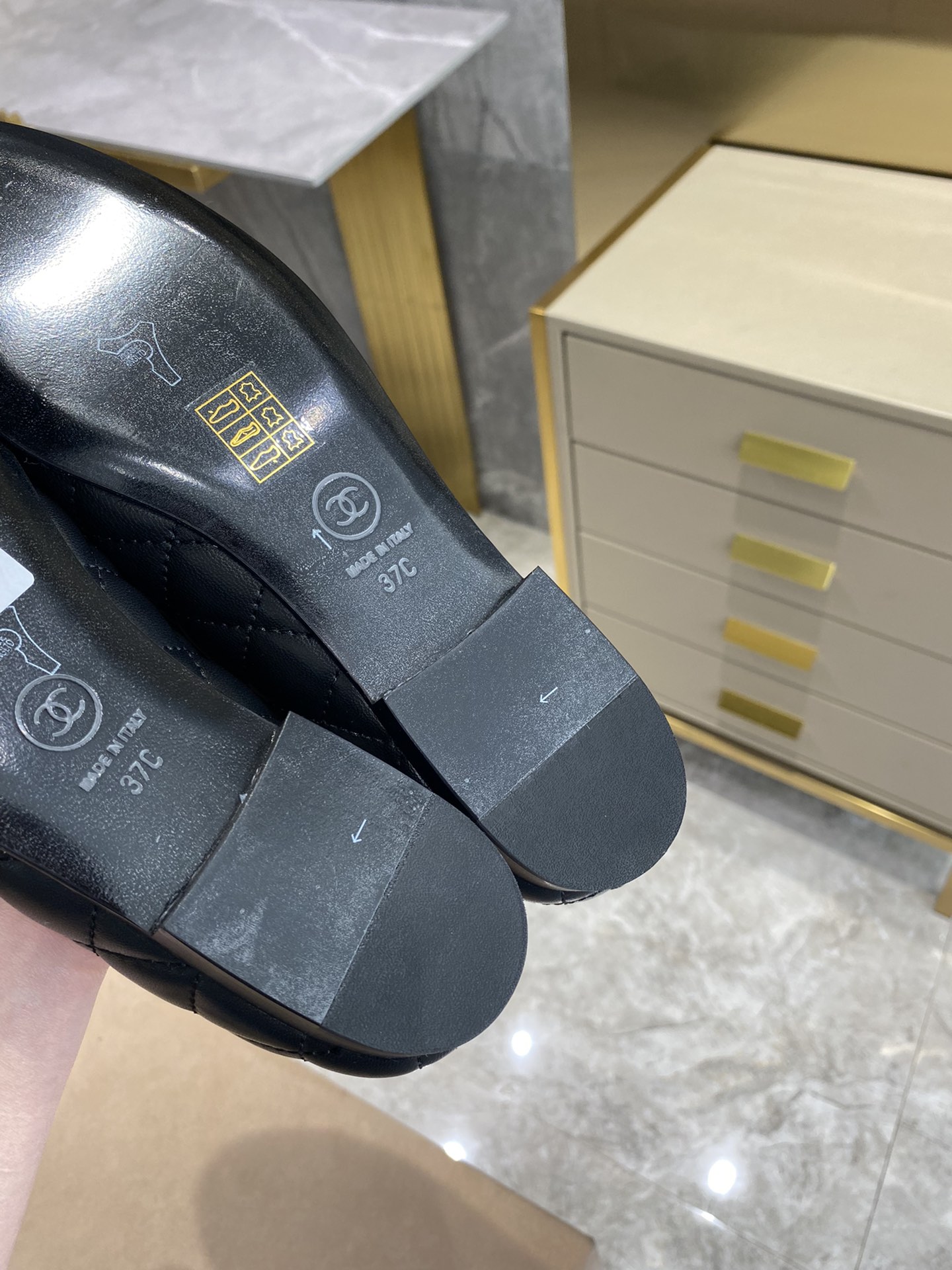 CHANEL ballet shoes Imported custom leather Italy imported leather outsole