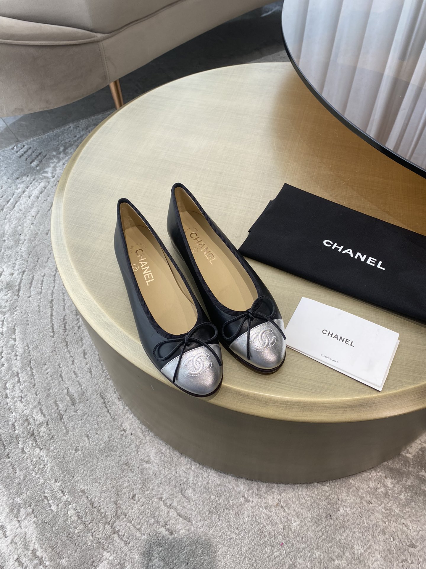 CHANEL ballet shoes Imported custom leather Italy imported leather outsole