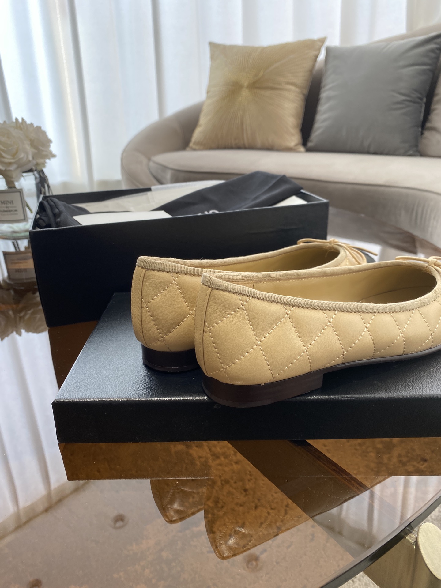 CHANEL ballet shoes Imported custom leather Italy imported leather outsole