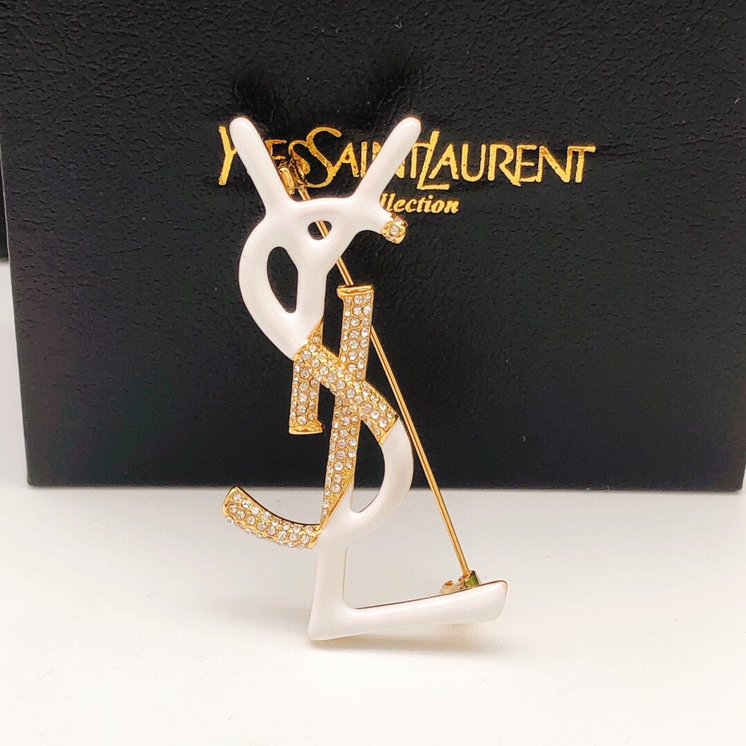 Saint Laurent YSL brooch