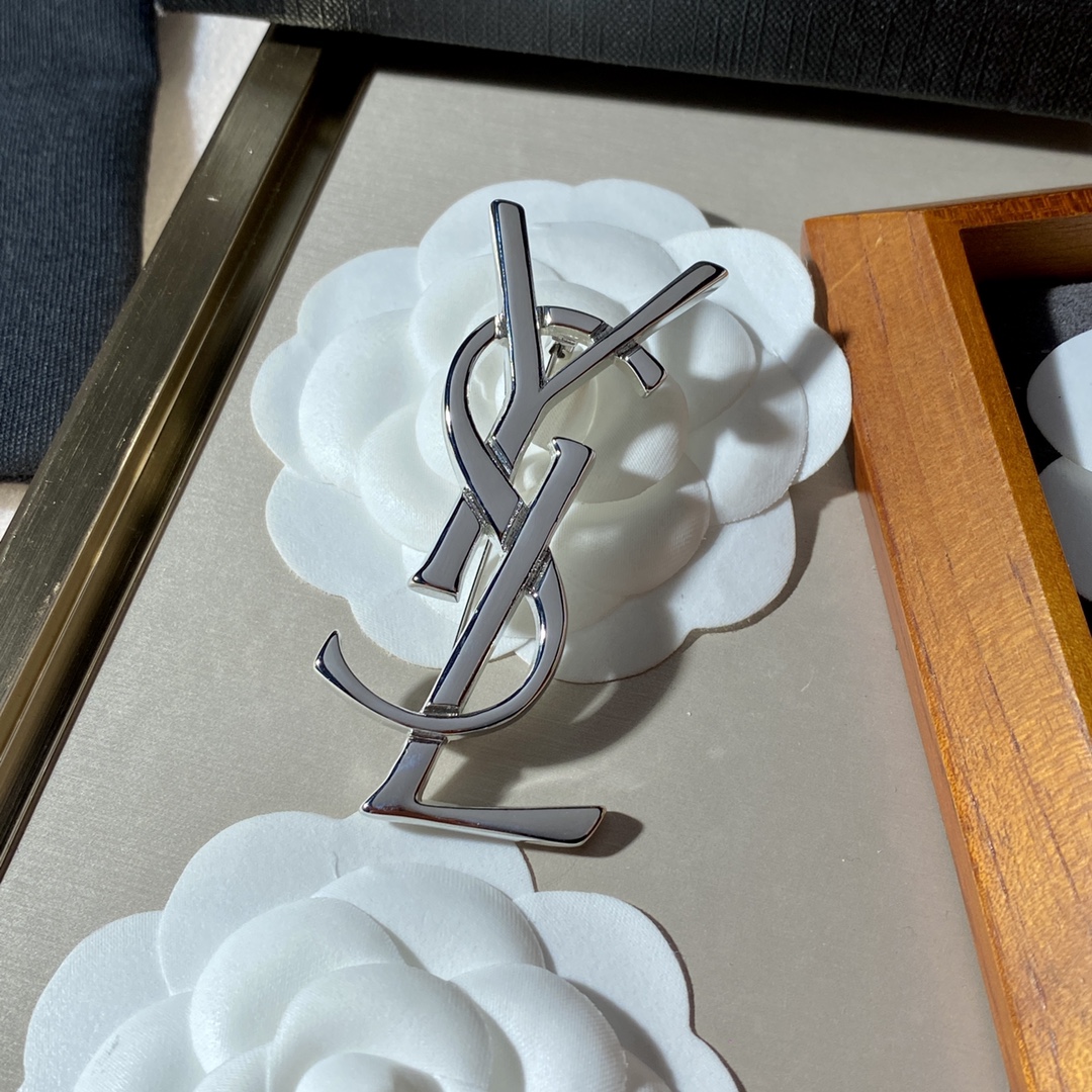 Saint Laurent YSL brooch