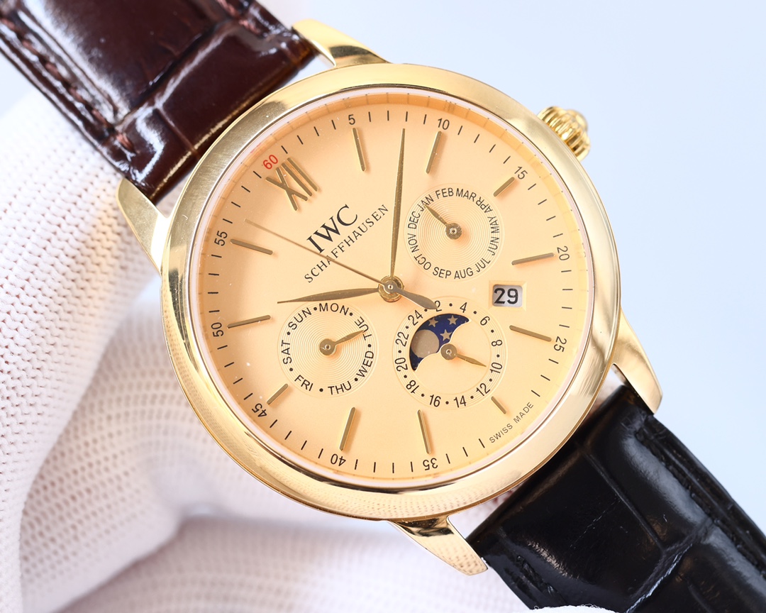 IWC- The highest version of the Portofino Multifunction Automatic with CNC grinding