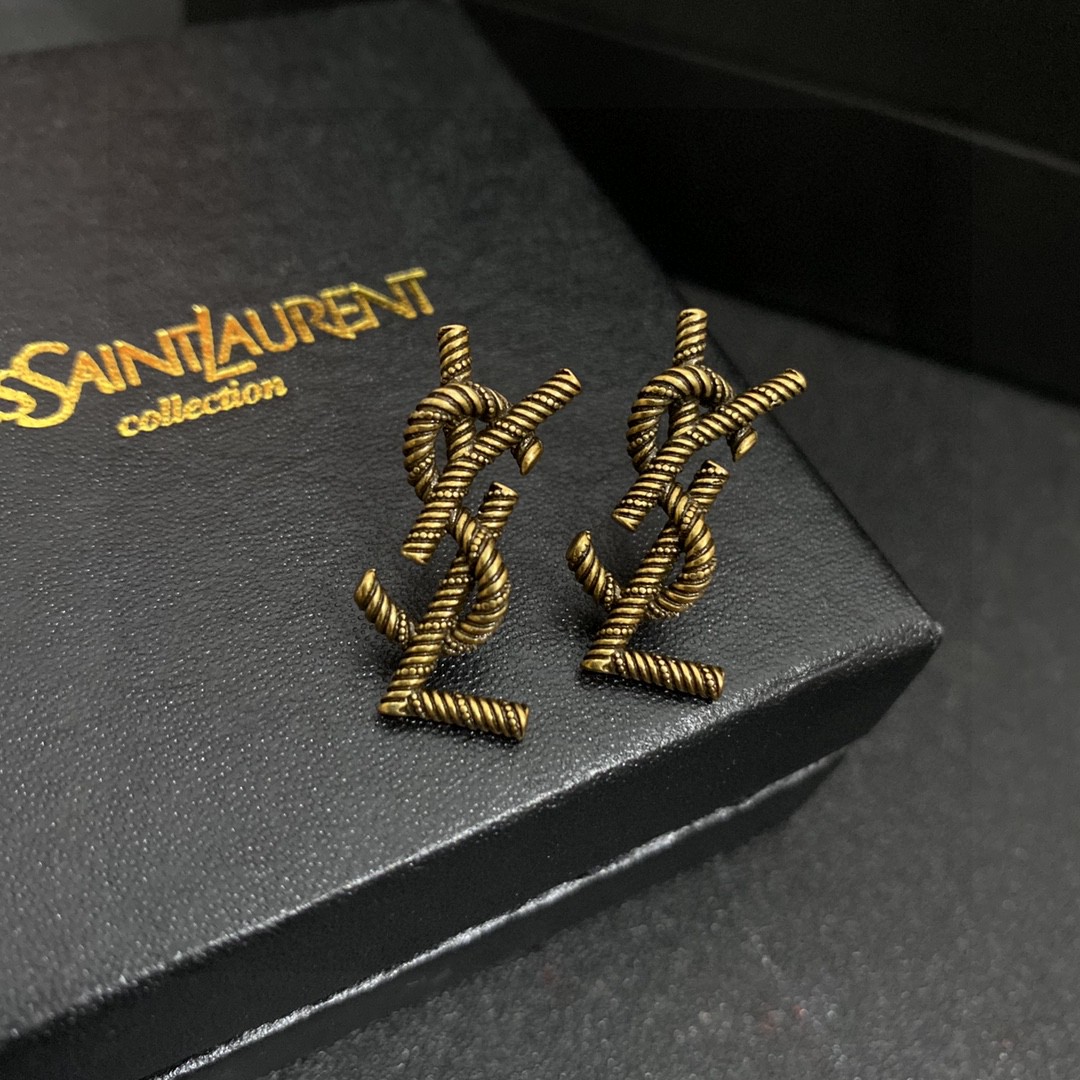 Saint Laurent YSL earrings studs