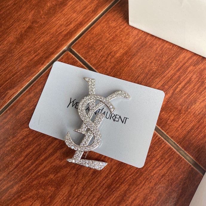 Saint Laurent YSL brooch