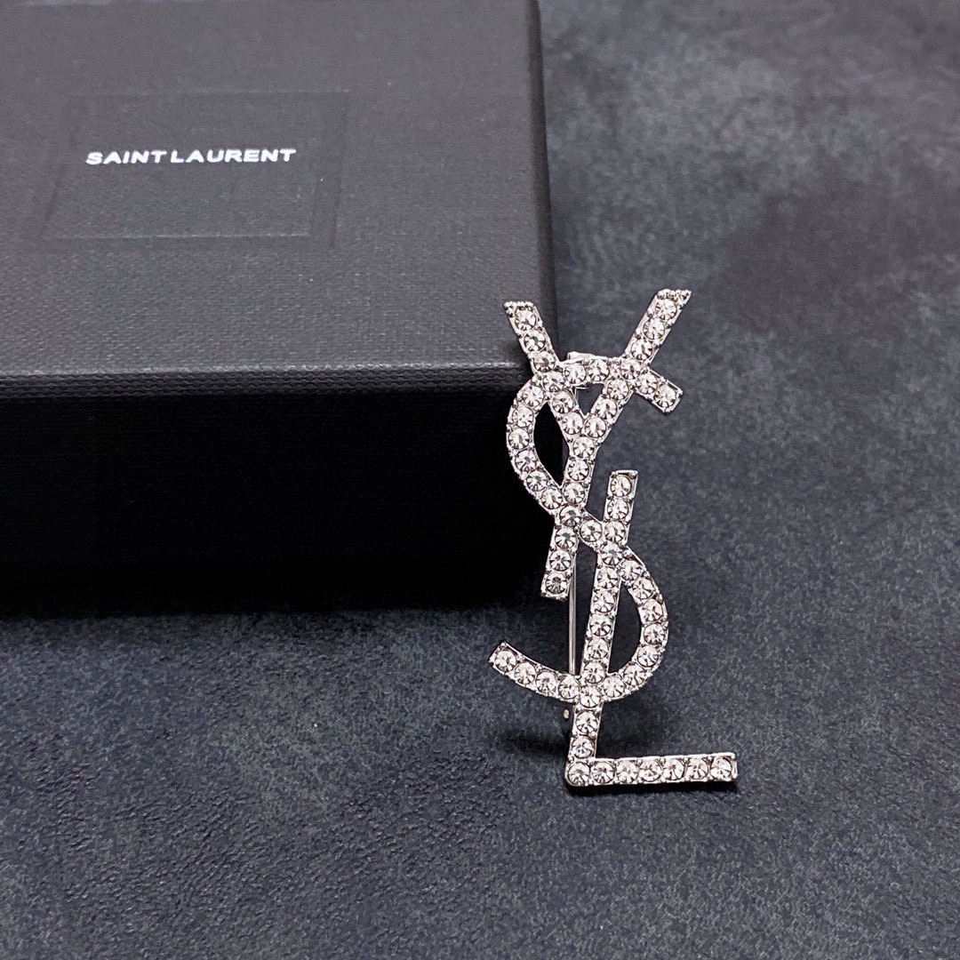 Saint Laurent YSL brooch