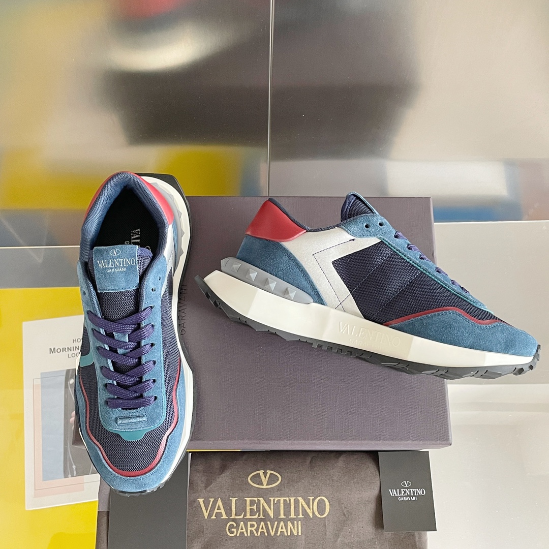 【Valentino】𝟐𝟎𝟐𝟏/𝐒𝐒 𝐧𝐞𝐰  Valentino new NETRUNNER series casual air cushion sports shoes