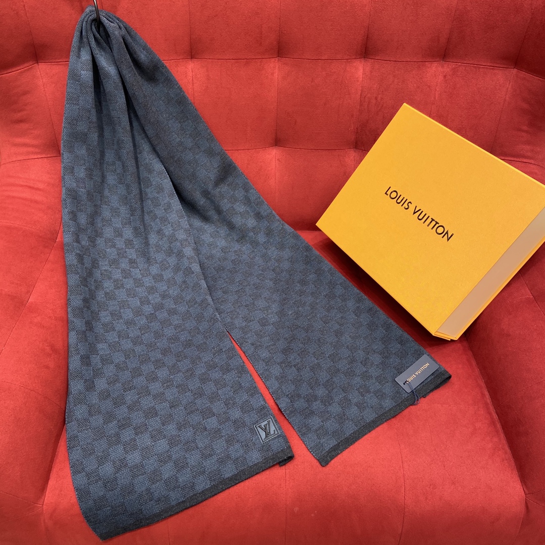 𝐋𝐨𝐮𝐢𝐬 𝐯𝐮𝐢𝐭𝐭𝐨𝐧 Checkered Men's Scarf 100% Wool