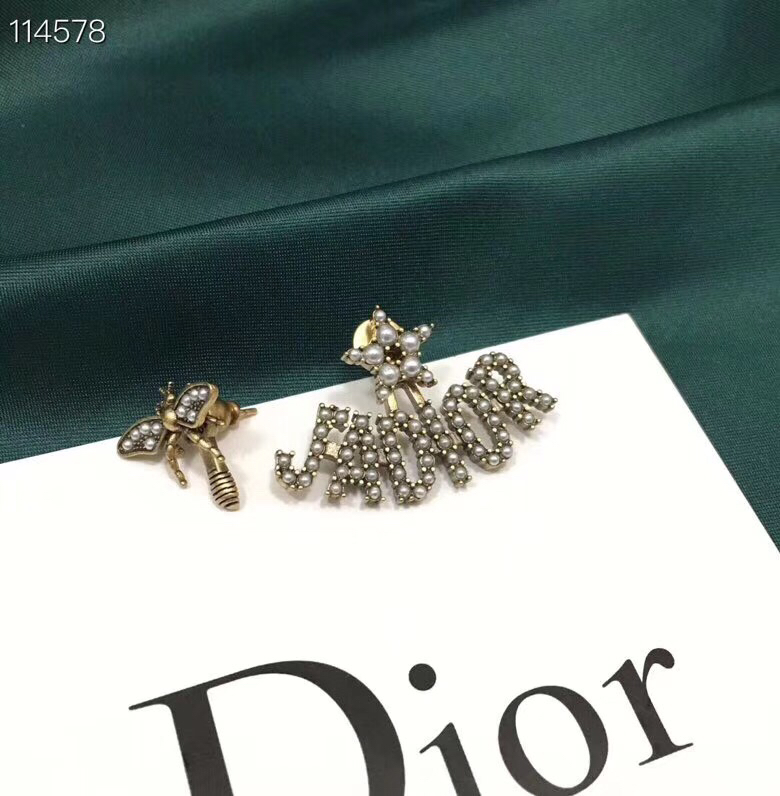 Dior stud earrings