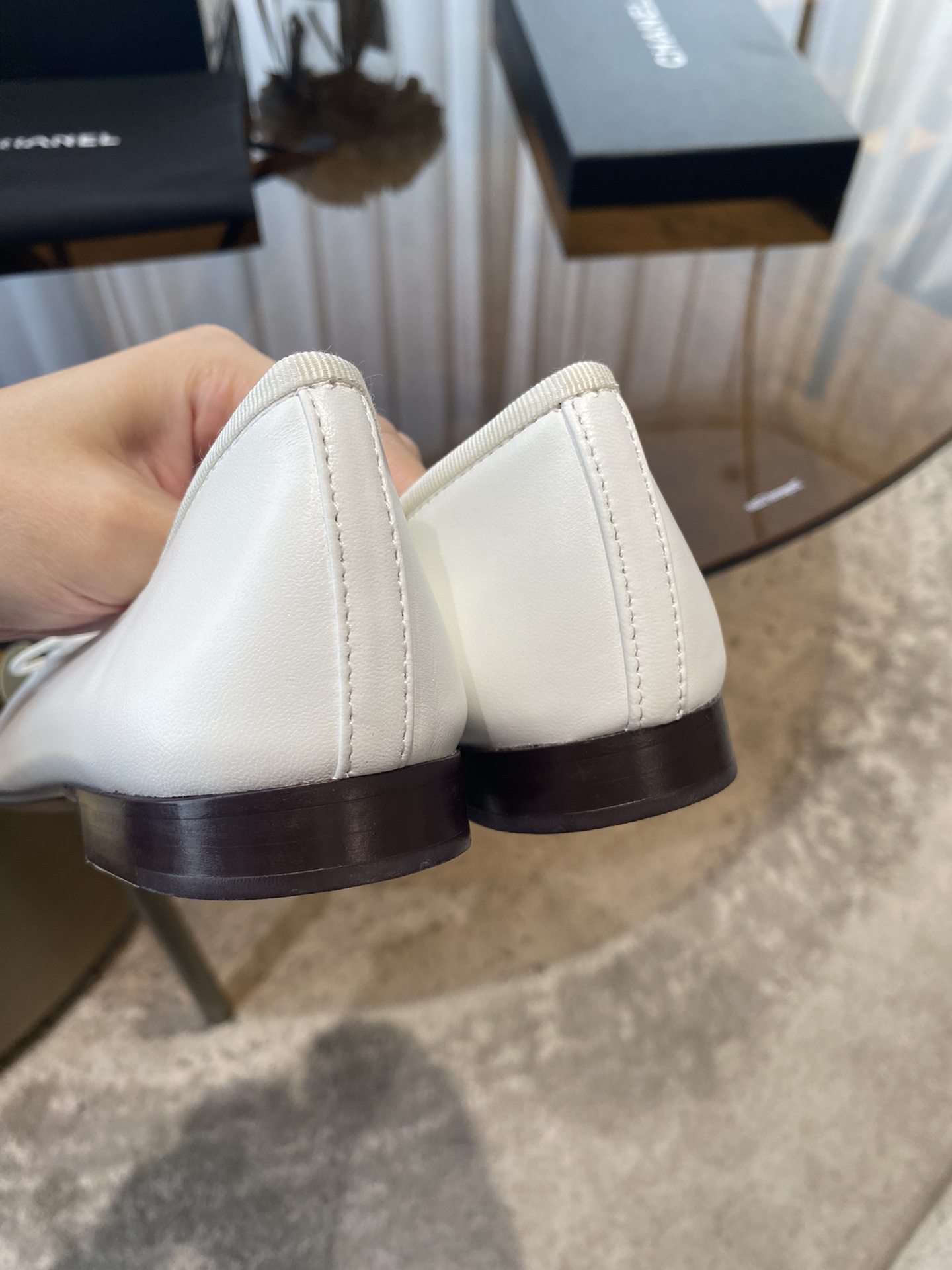 CHANEL ballet shoes Imported custom leather Italy imported leather outsole