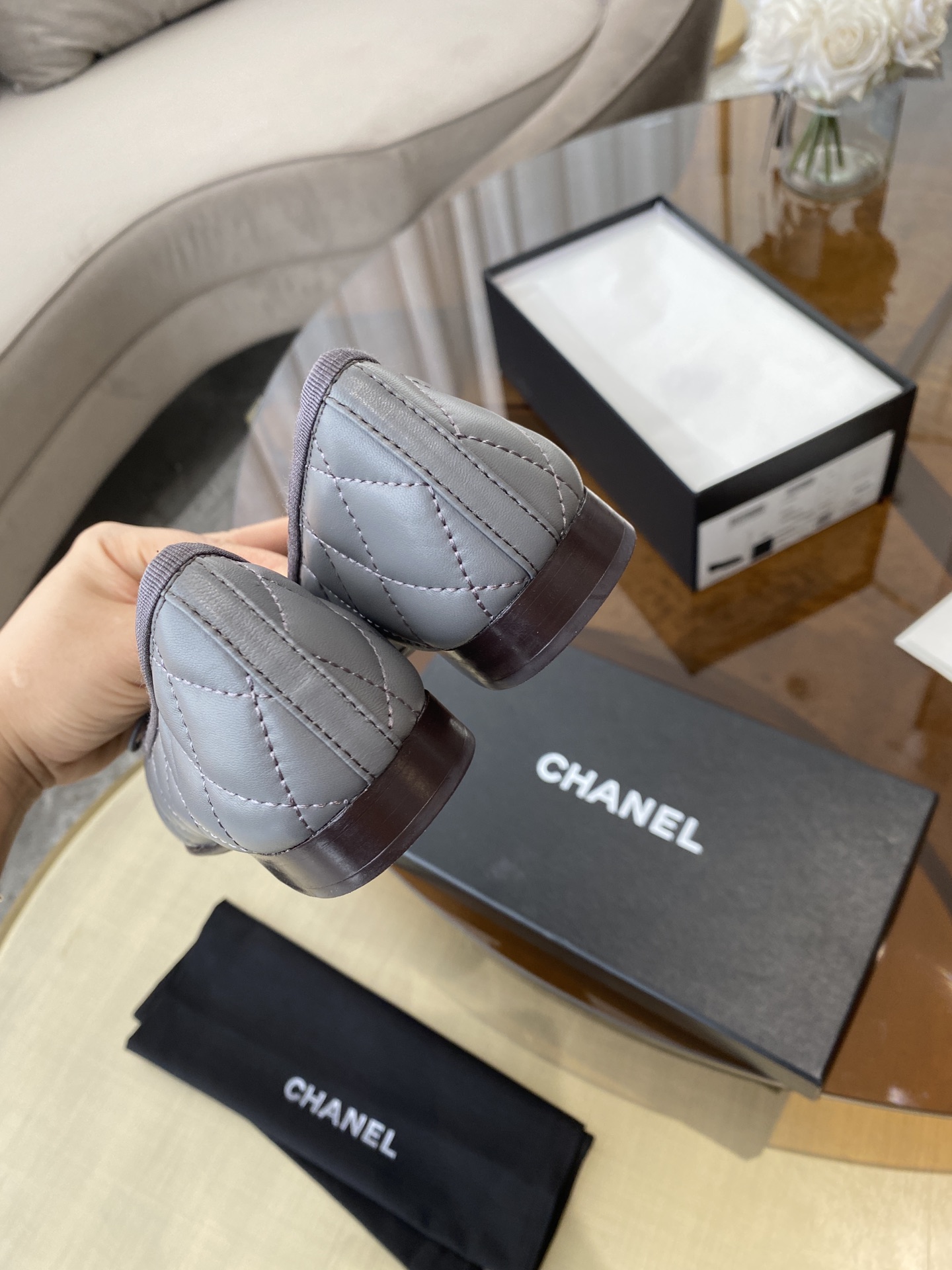 CHANEL ballet shoes Imported custom leather Italy imported leather outsole