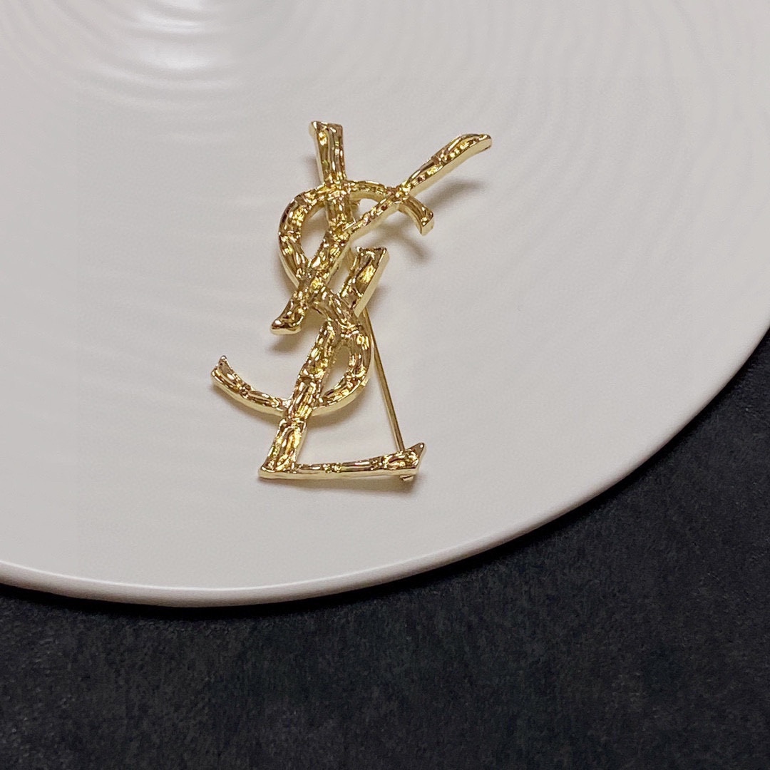 Saint Laurent YSL brooch