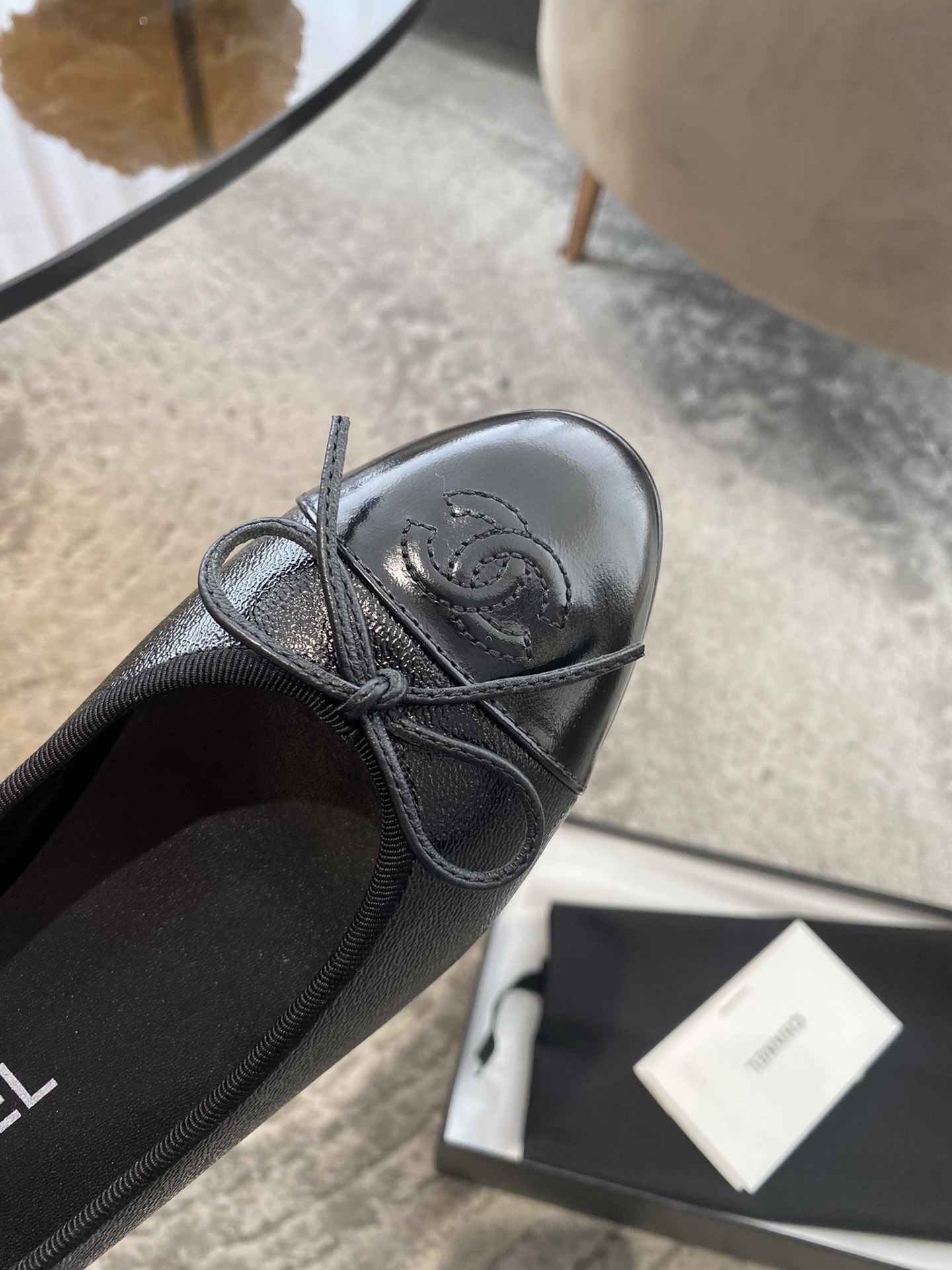 CHANEL ballet shoes Imported custom leather Italy imported leather outsole