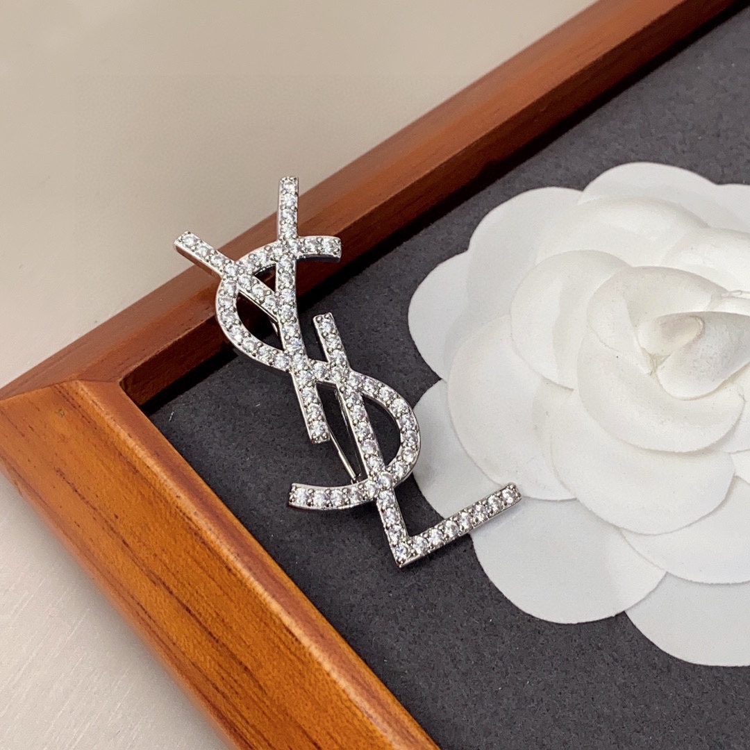 Saint Laurent YSL brooch