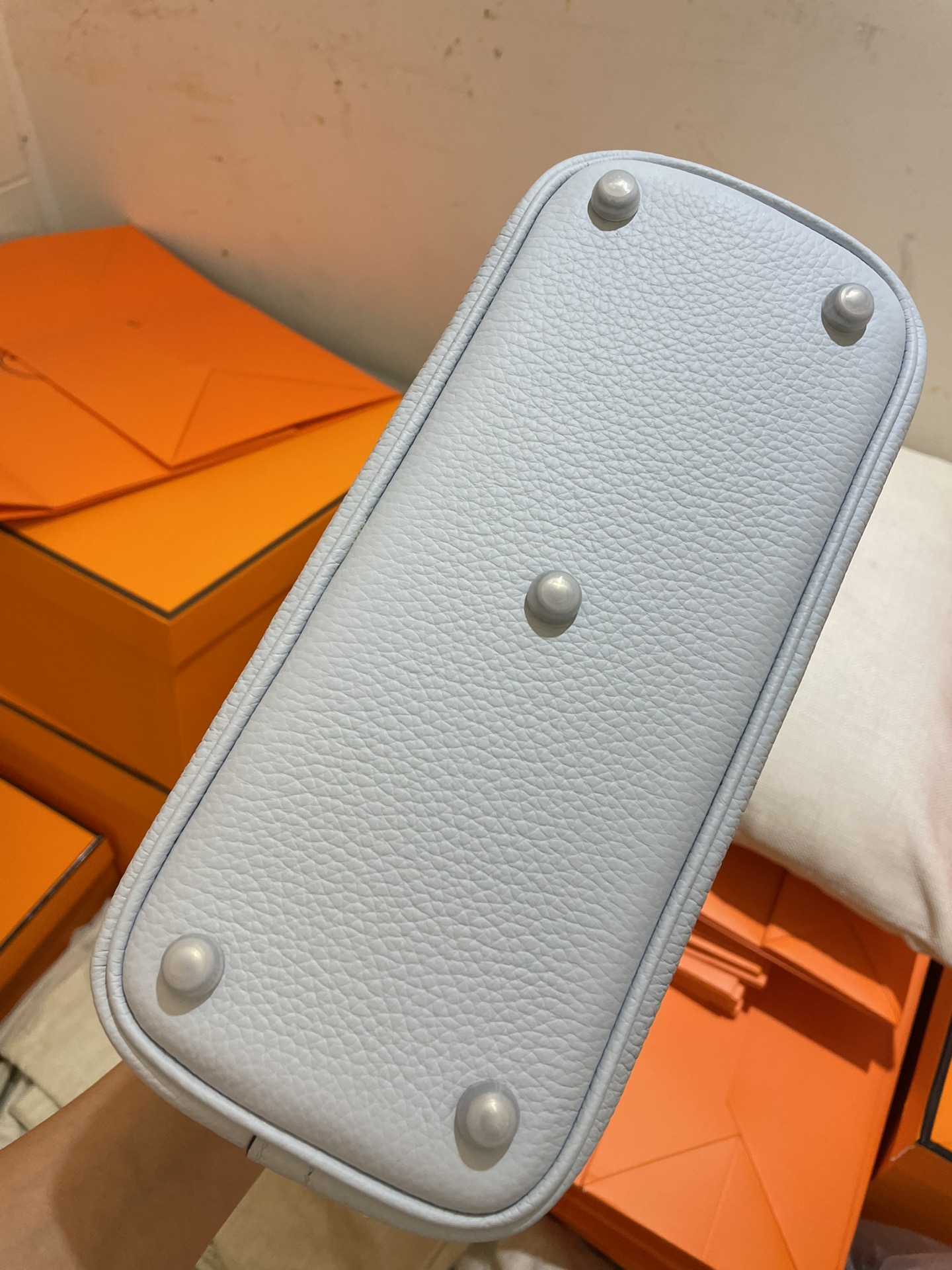 Bolide 25cm Original imported TC leather Holy Grail blue Silver buckle