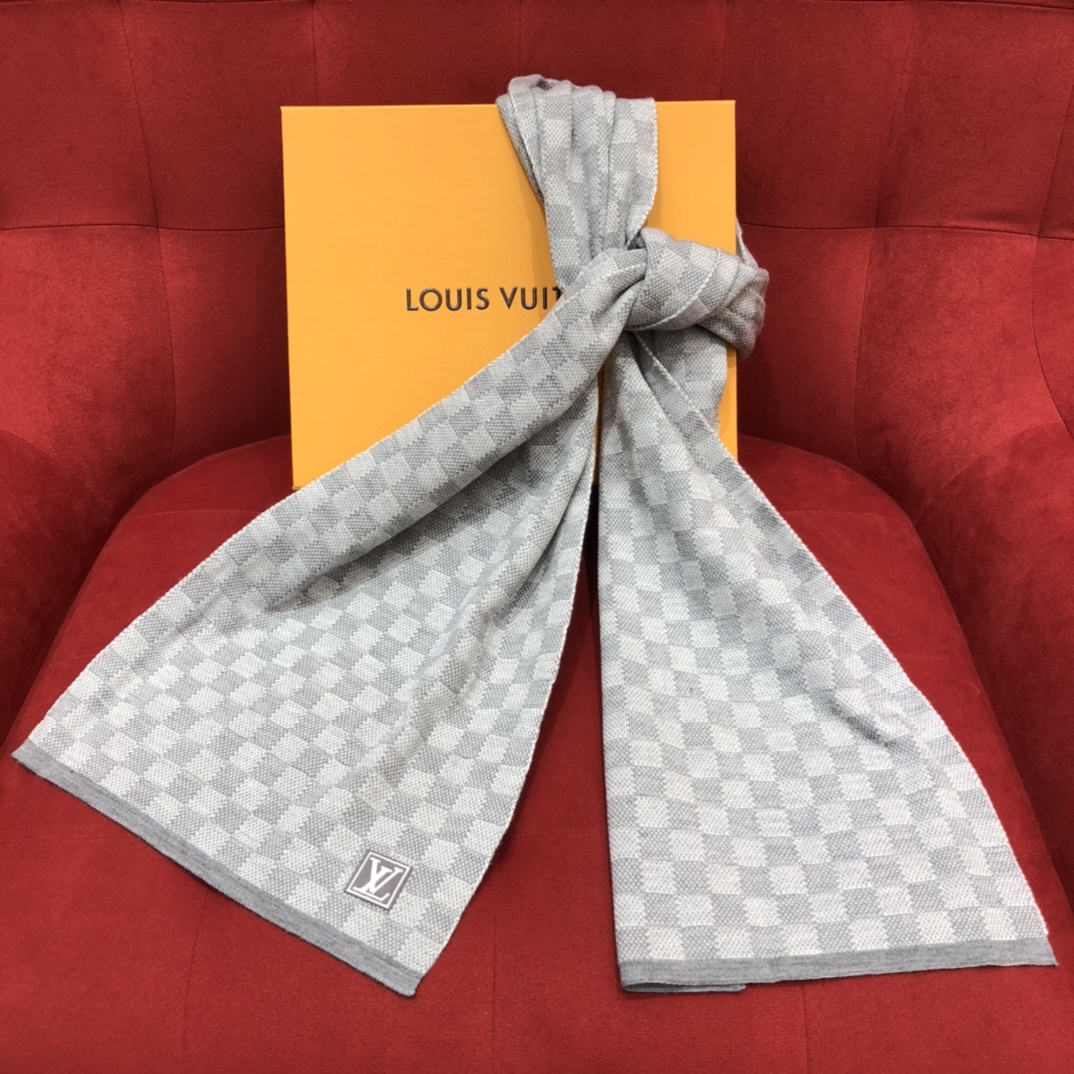 𝐋𝐨𝐮𝐢𝐬 𝐯𝐮𝐢𝐭𝐭𝐨𝐧 Checkered Men's Scarf 100% Wool
