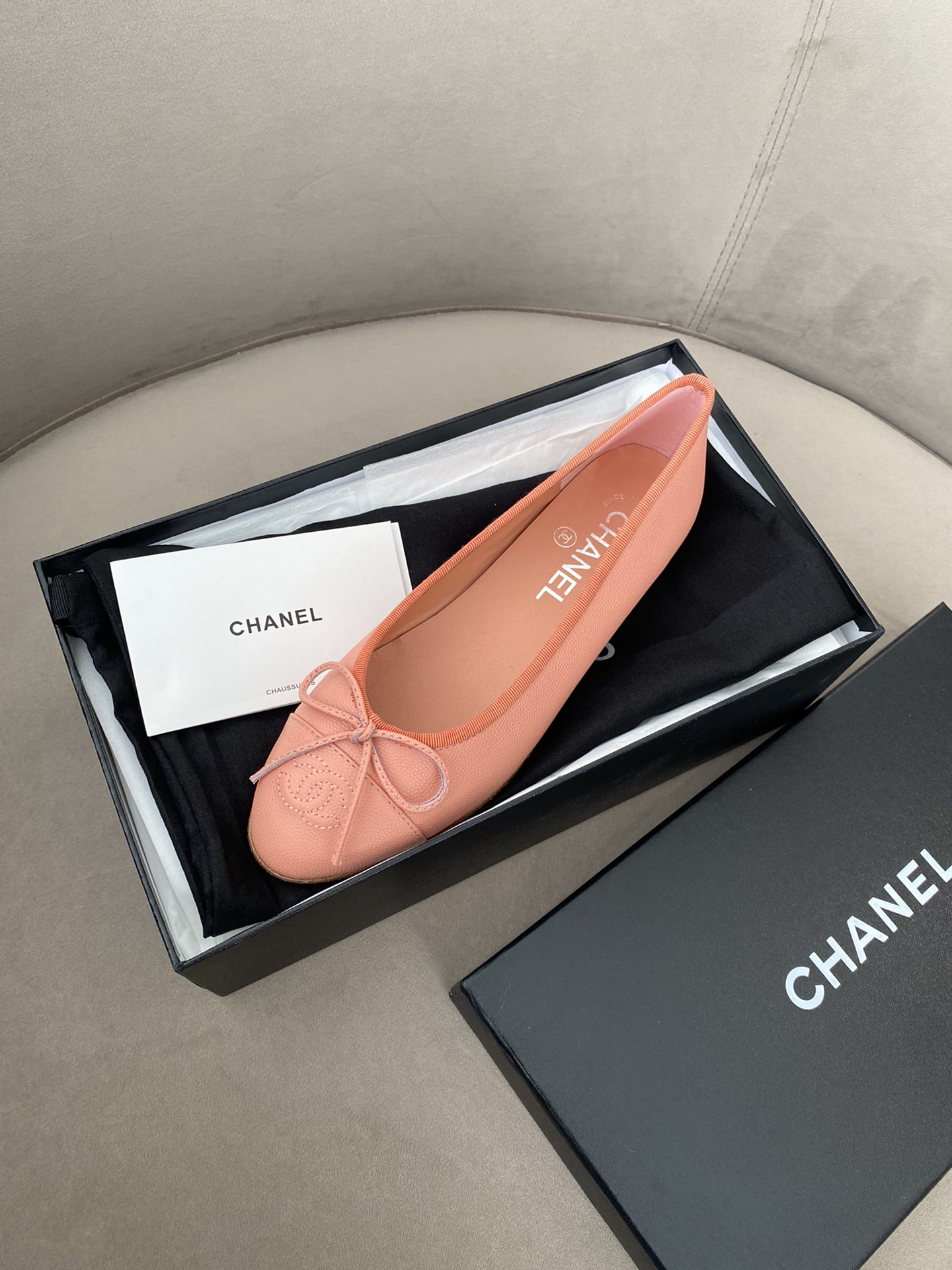 CHANEL ballet shoes Imported custom leather Italy imported leather outsole