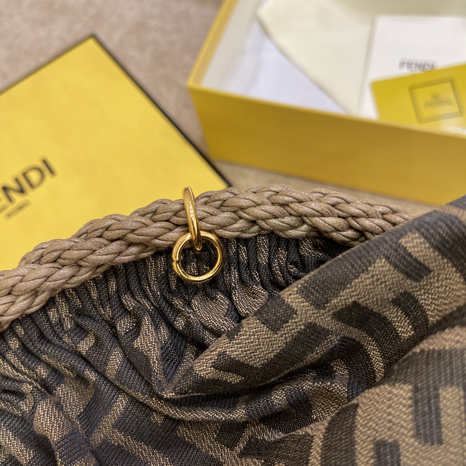 FENDI's latest Shell Dumpling Cloud Clutch Bag