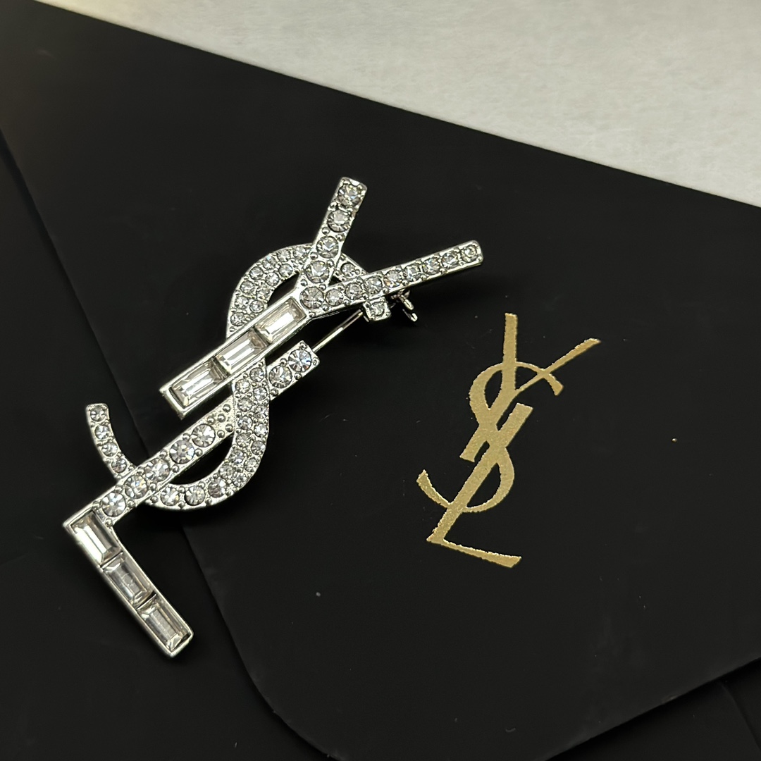 Saint Laurent YSL brooch