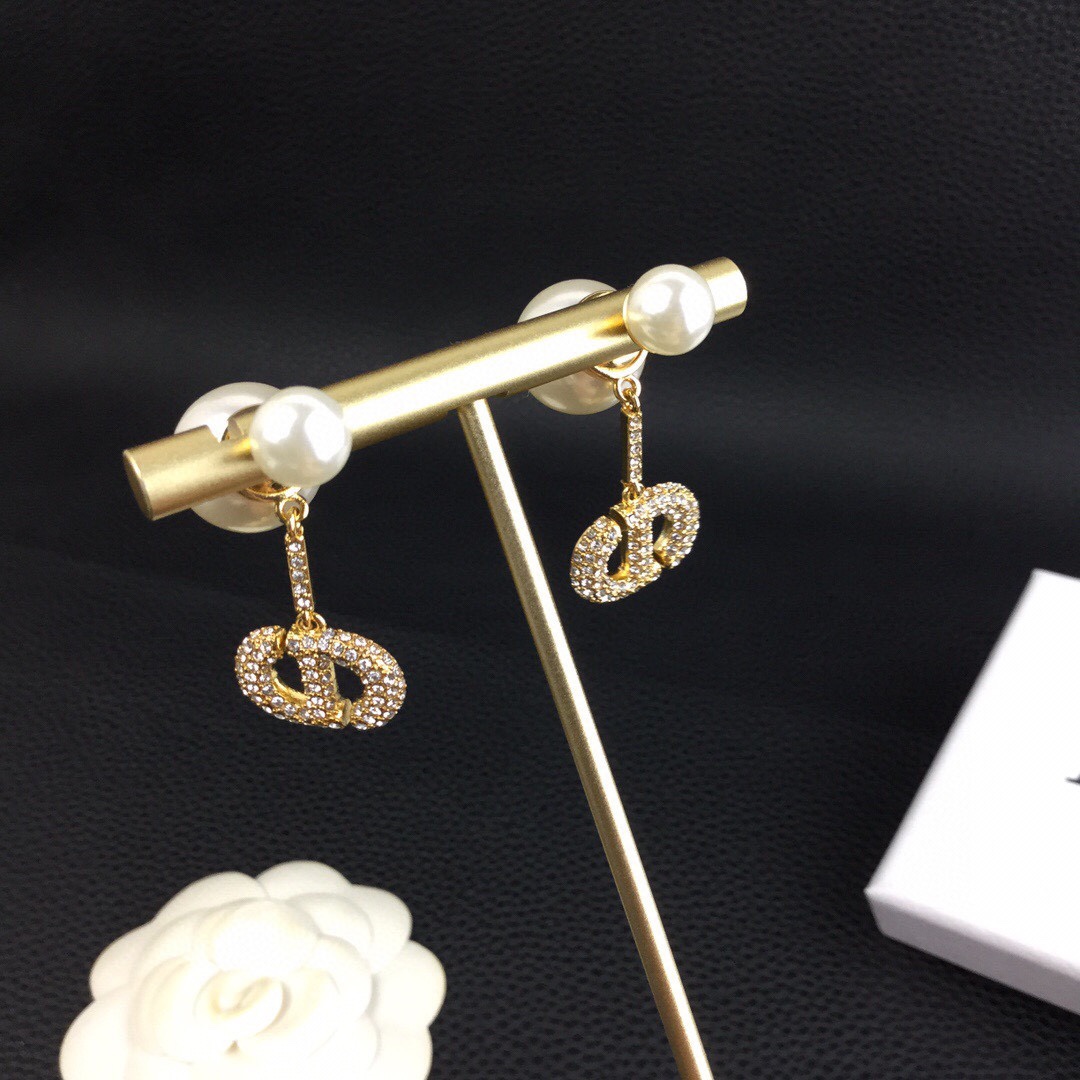 Dior stud earrings