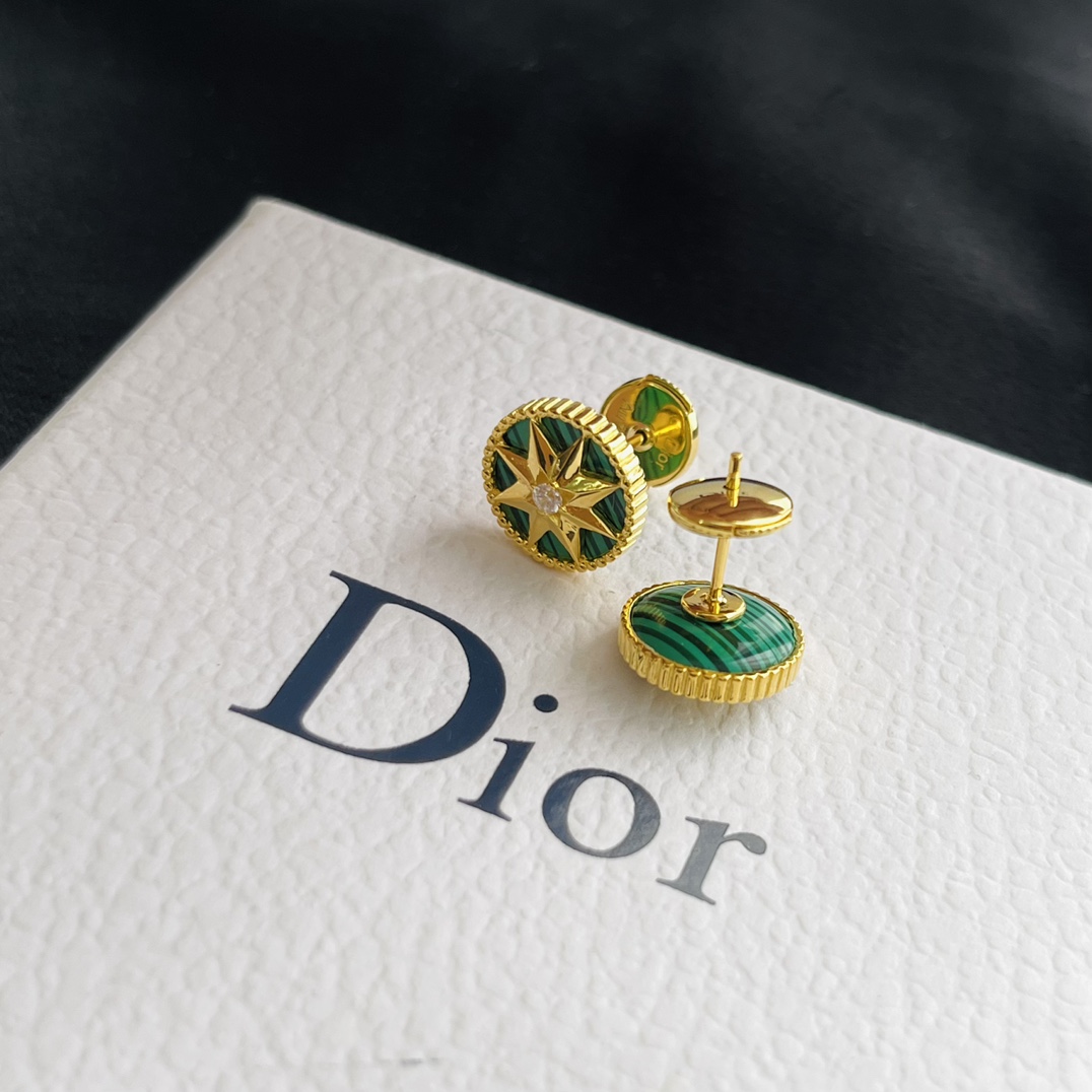 Dior stud earrings