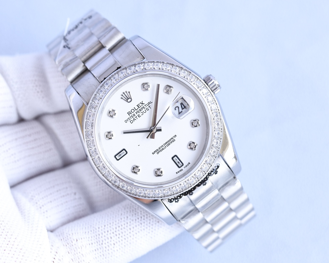 Rolex men's watch classic big three needle design