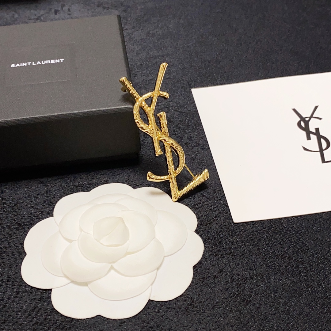 Saint Laurent YSL brooch