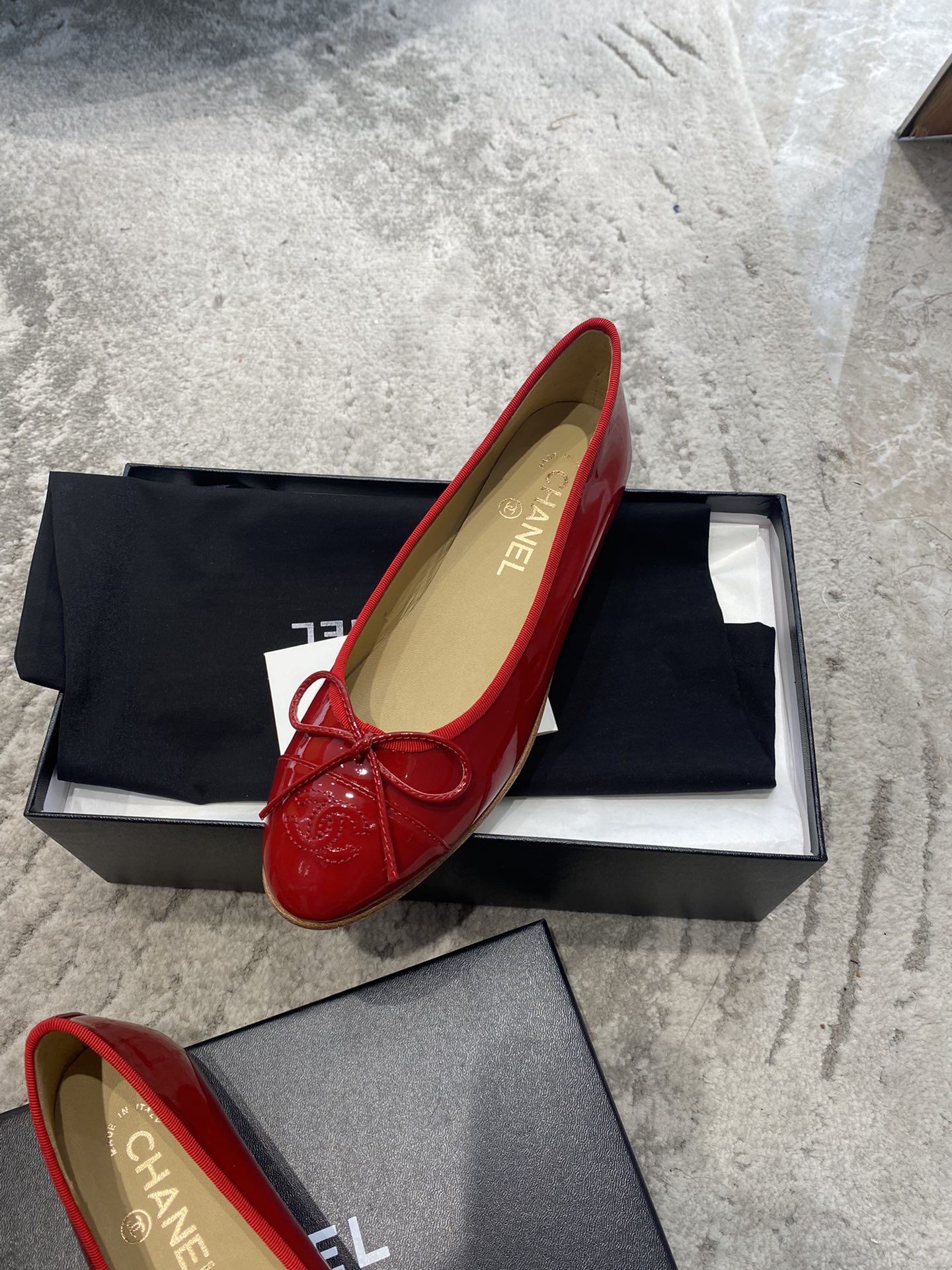 CHANEL ballet shoes Imported custom leather Italy imported leather outsole