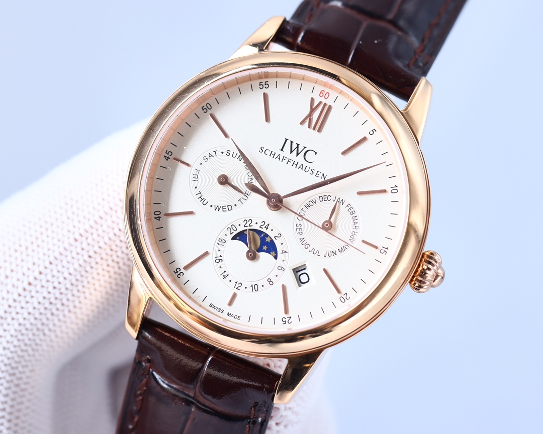 IWC- The highest version of the Portofino Multifunction Automatic with CNC grinding