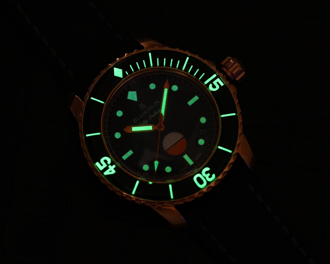 Blancpain-Tw Manufacture Blancpain Fifty Fathoms 16 stainless steel metal case with sapphire bezel mirror