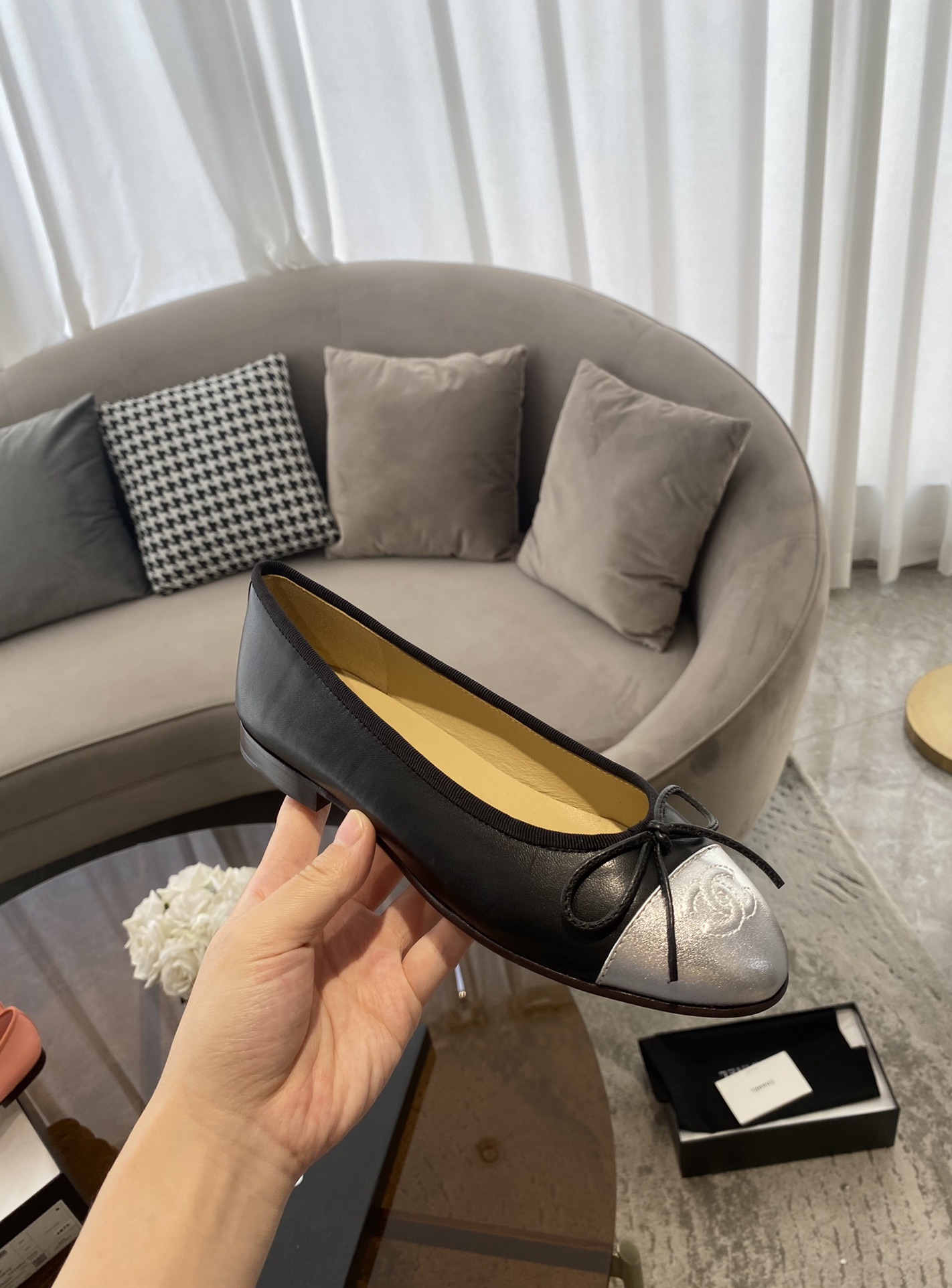 CHANEL ballet shoes Imported custom leather Italy imported leather outsole