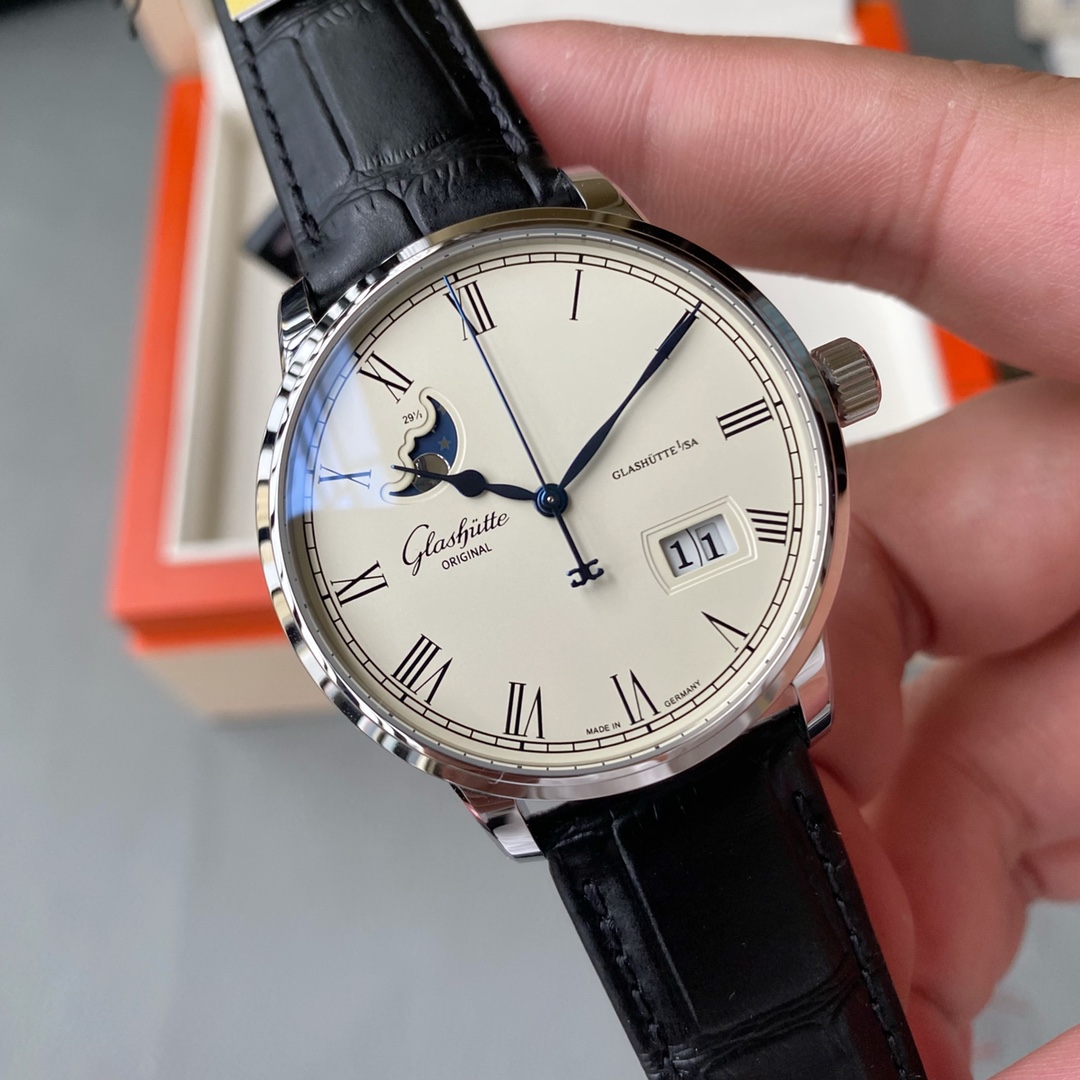 Glashütte V9 Glashütte Original Councillor 1-36-04 model original open copy