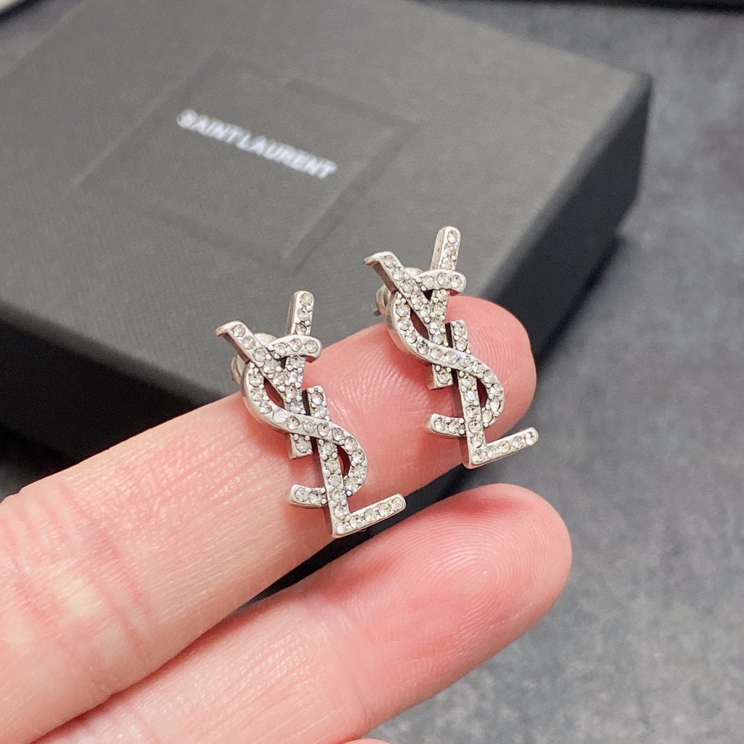 Saint Laurent YSL earrings studs