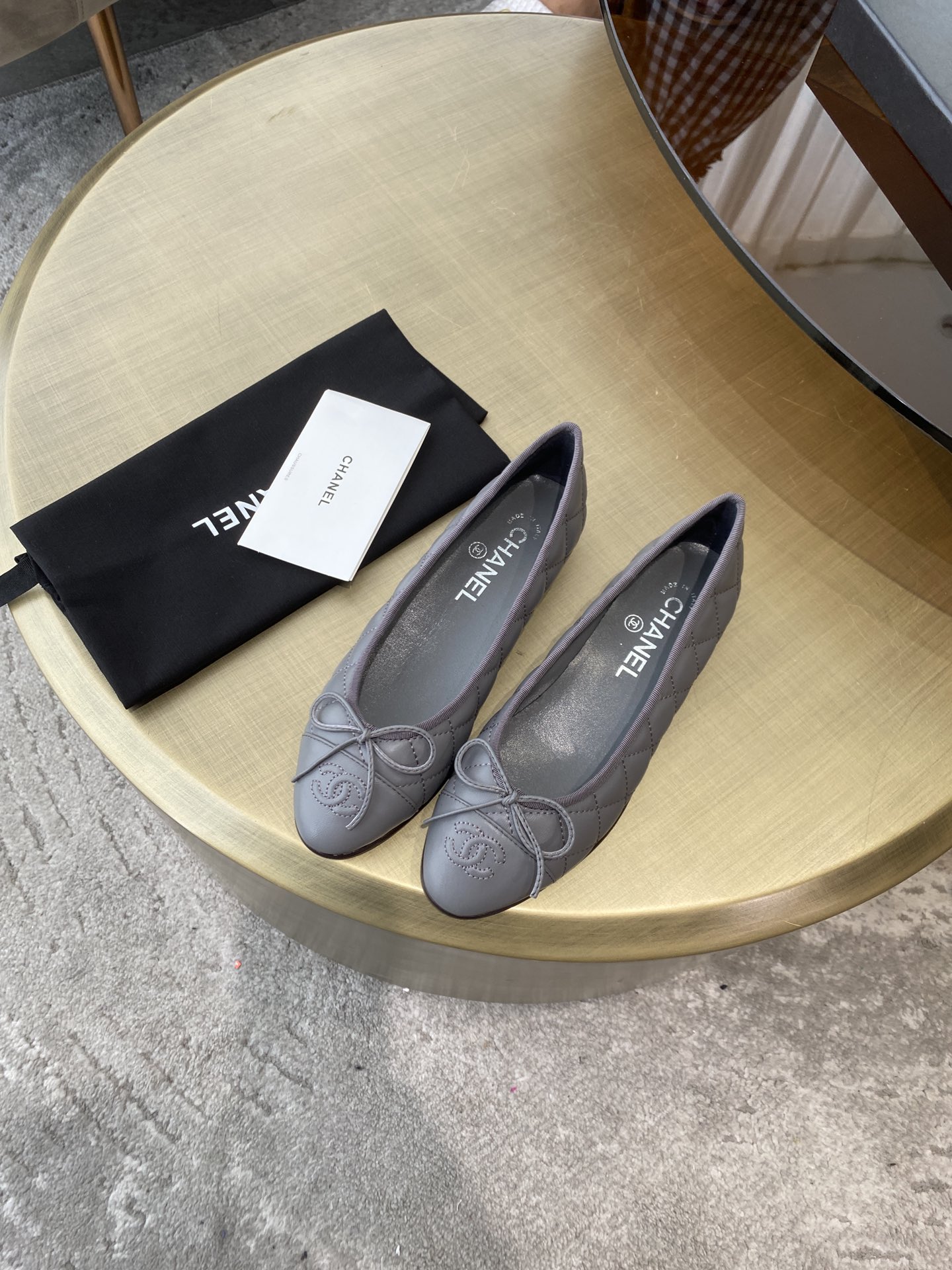 CHANEL ballet shoes Imported custom leather Italy imported leather outsole