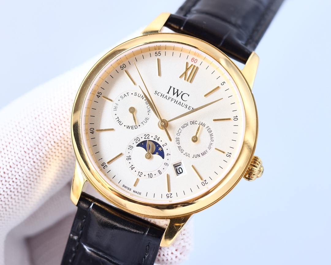 IWC- The highest version of the Portofino Multifunction Automatic with CNC grinding