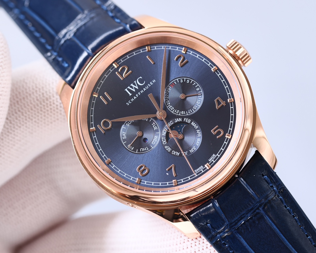 IWC- Portuguese Collection German CNC machine open molded case and strap 82650 movement copy