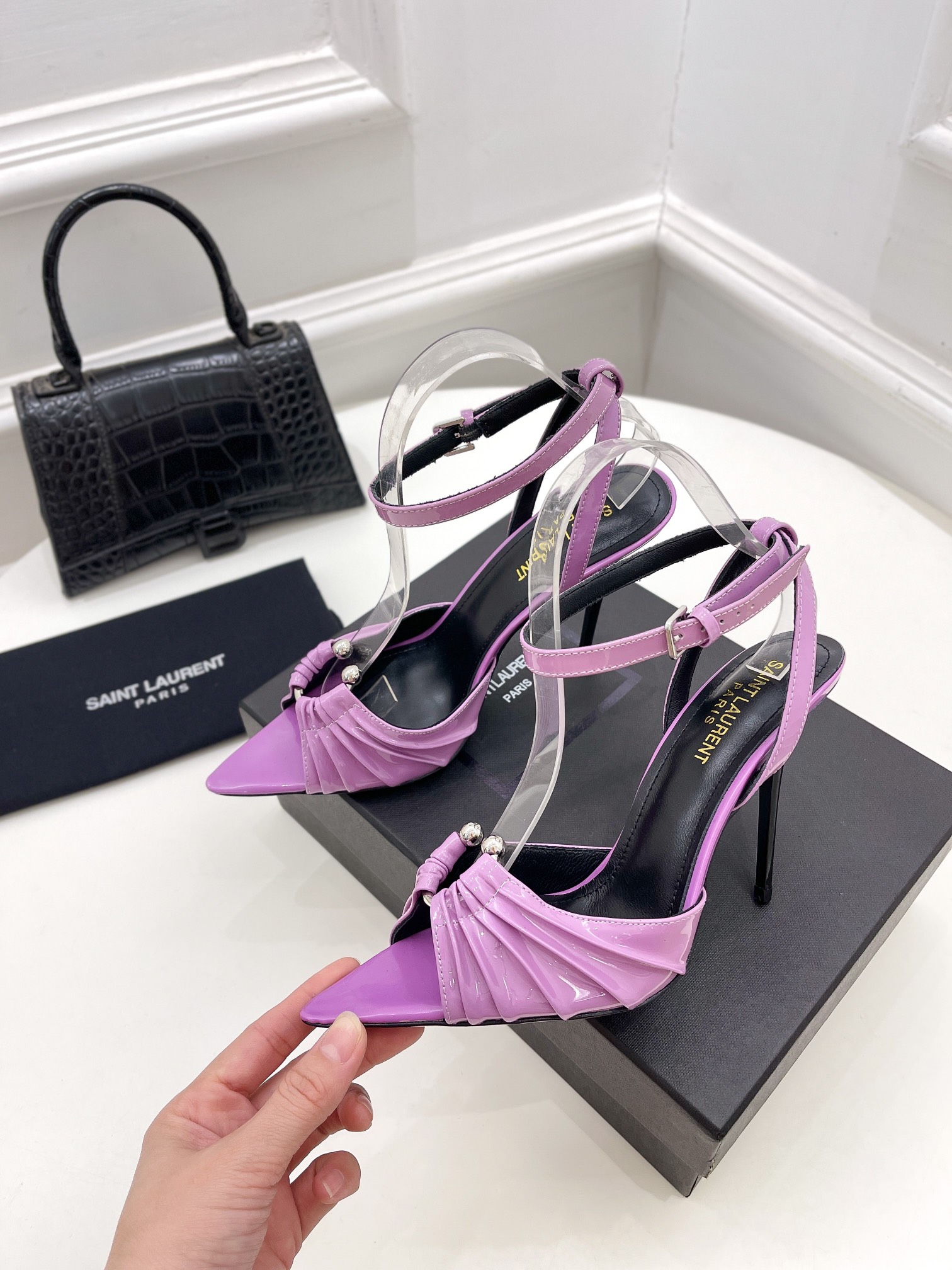 𝙎𝙖𝙞𝙣𝙩 𝙇𝙖𝙪𝙧𝙚𝙣𝙩 | 𝟐𝟎𝟐𝟏/𝐒𝐒 𝐧𝐞𝐰 YSL｜Roland 2022/fw early spring new baked high heels