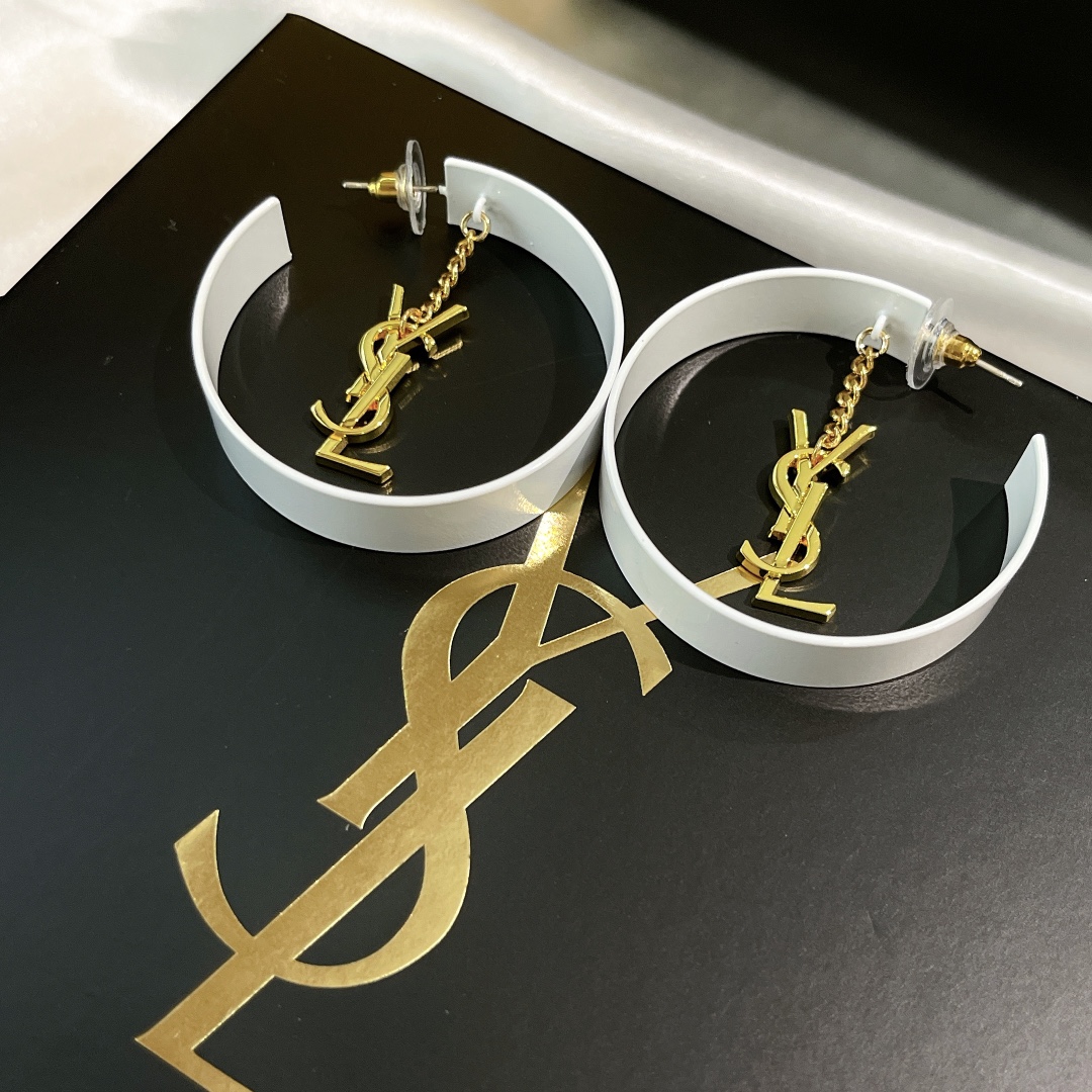Saint Laurent YSL earrings studs