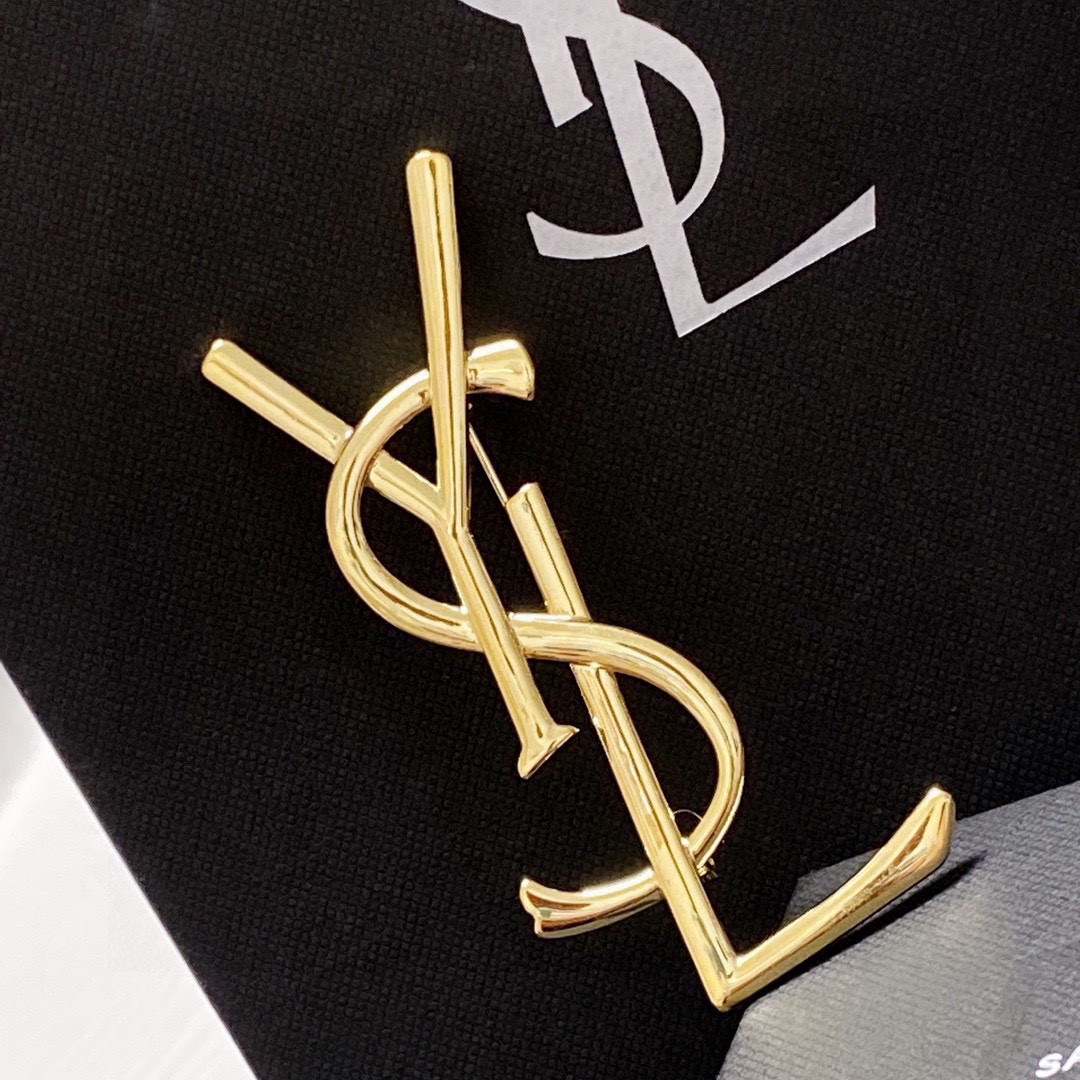 Saint Laurent YSL brooch