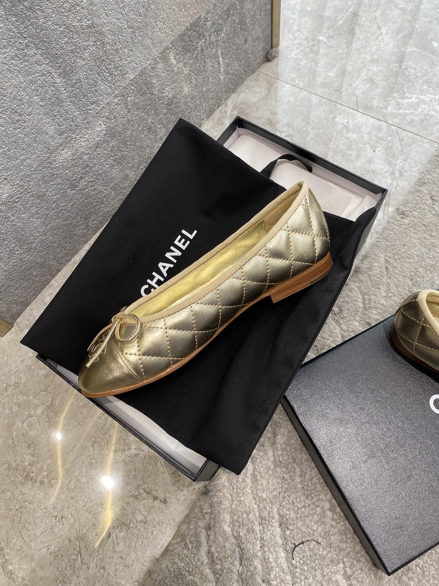 CHANEL ballet shoes Imported custom leather Italy imported leather outsole