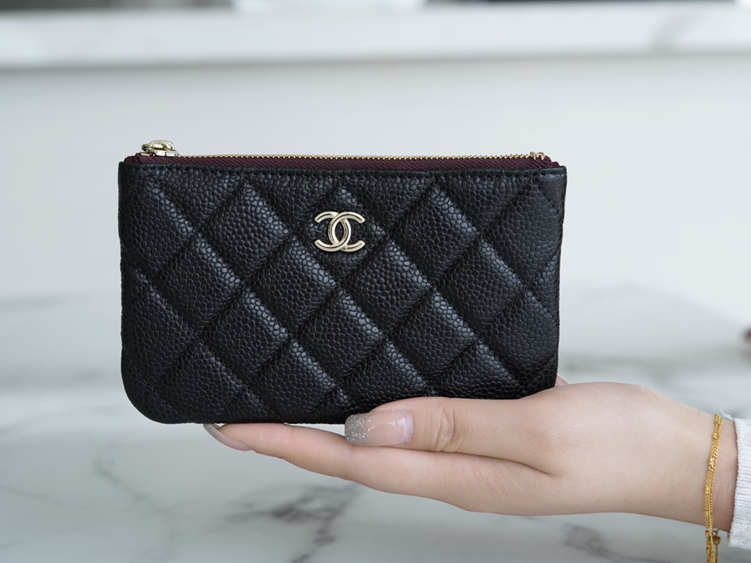 𝗖𝗛𝗔𝗘𝗡𝗟✦ Channel custom calfskin 🐂 Classic mini zippered carry-on bag