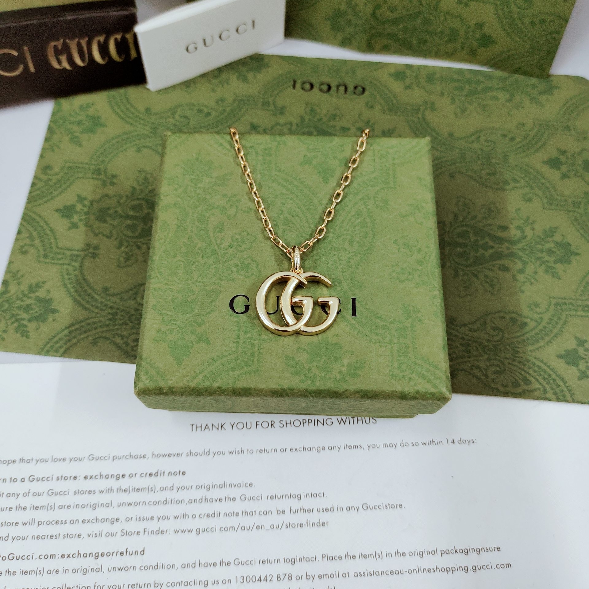 𝐆𝐮𝐜𝐜𝐢 Double G pendant