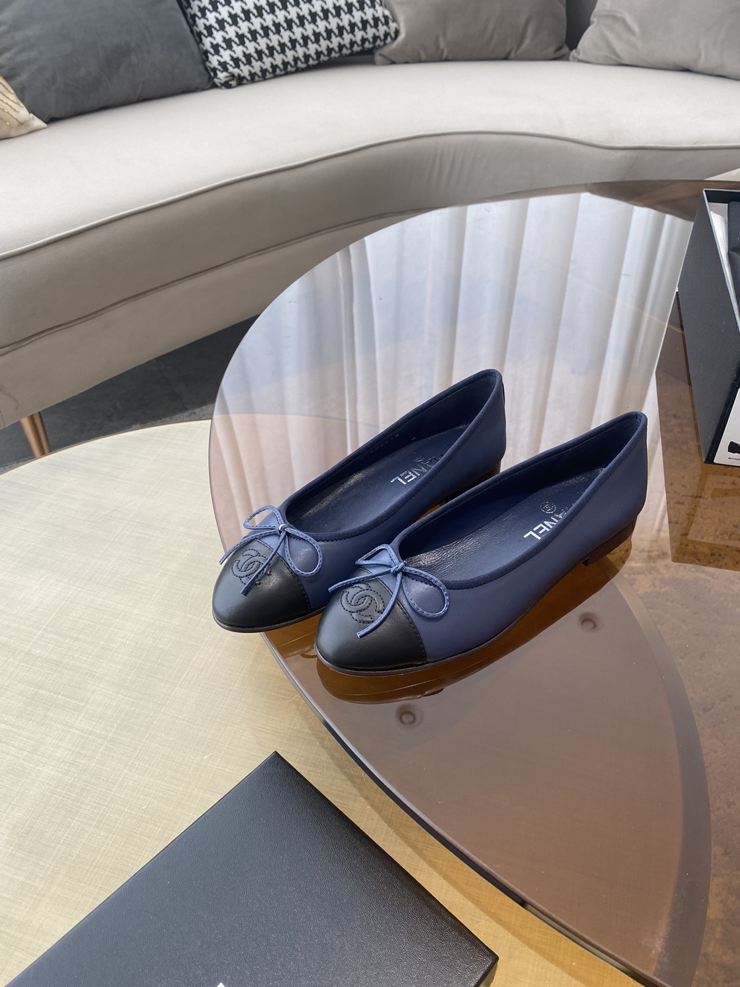 CHANEL ballet shoes Imported custom leather Italy imported leather outsole