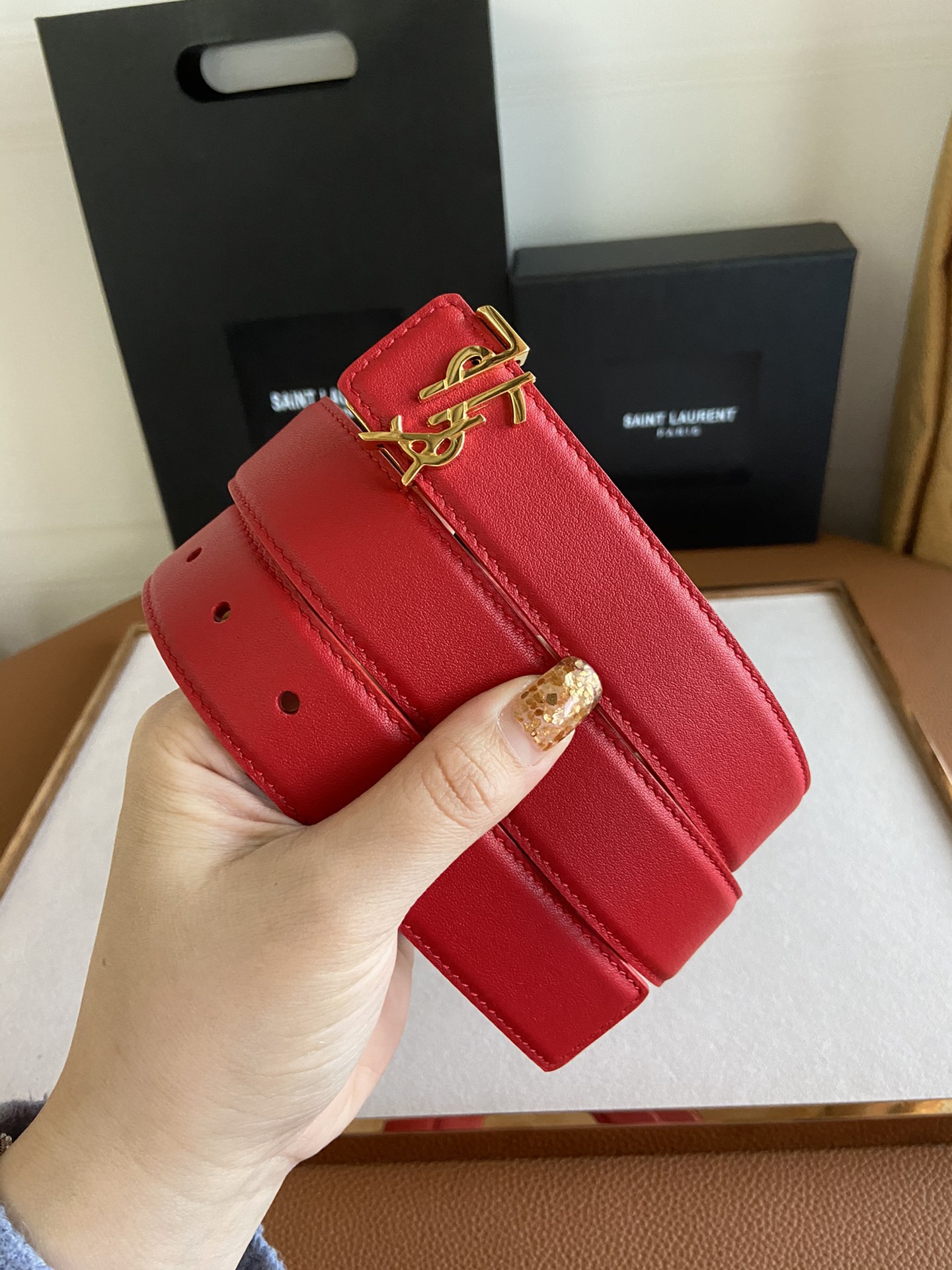 Saint Laurent YSL Misplaced Iconic Logo