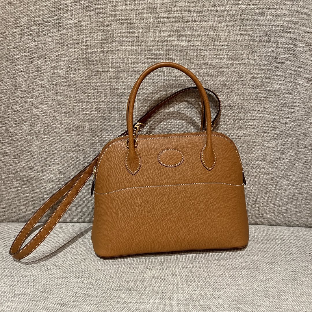 Bolide27cm Epsom original palm leather CK37 gold buckle top hand stitching