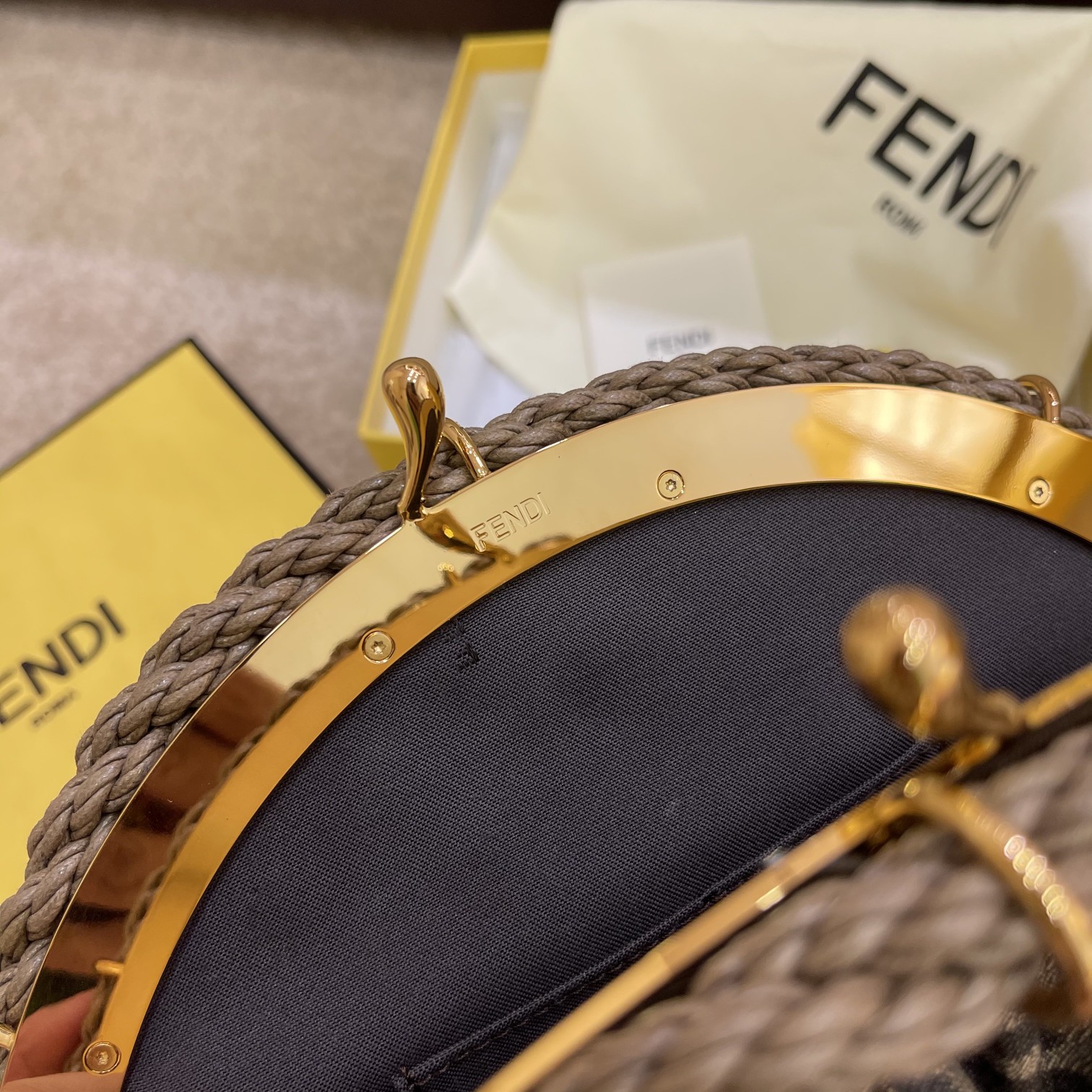 FENDI's latest Shell Dumpling Cloud Clutch Bag
