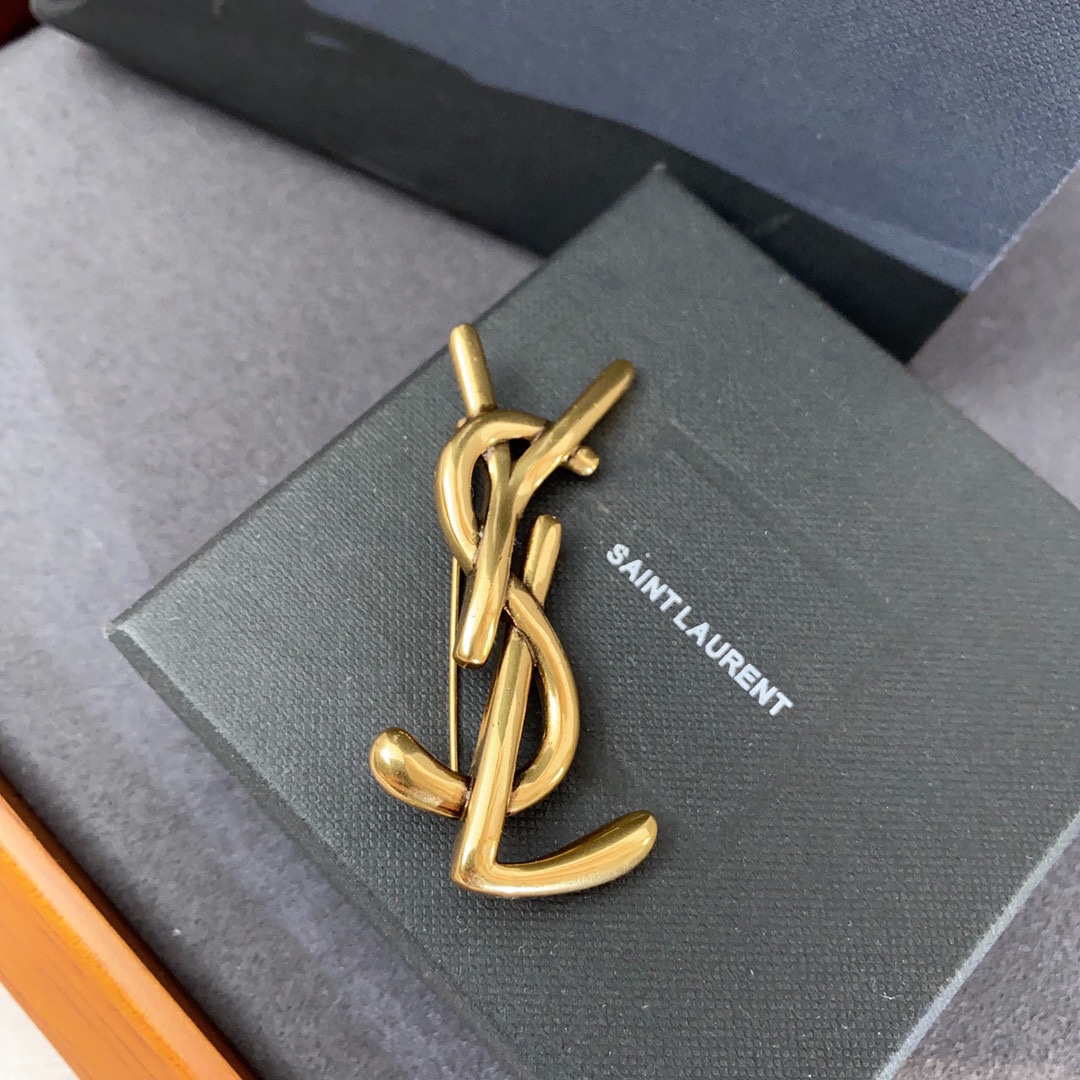 Saint Laurent YSL brooch