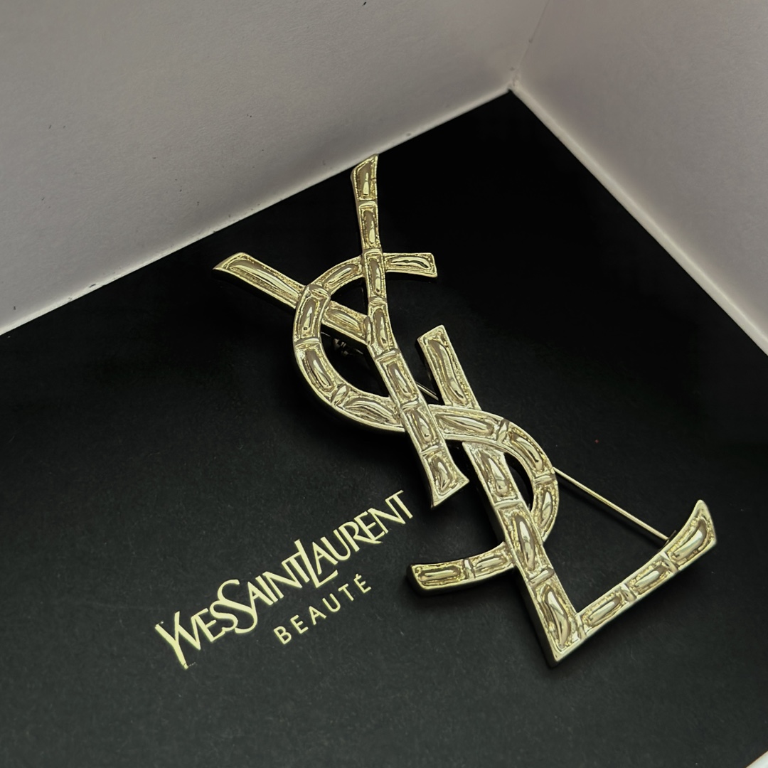 Saint Laurent YSL brooch