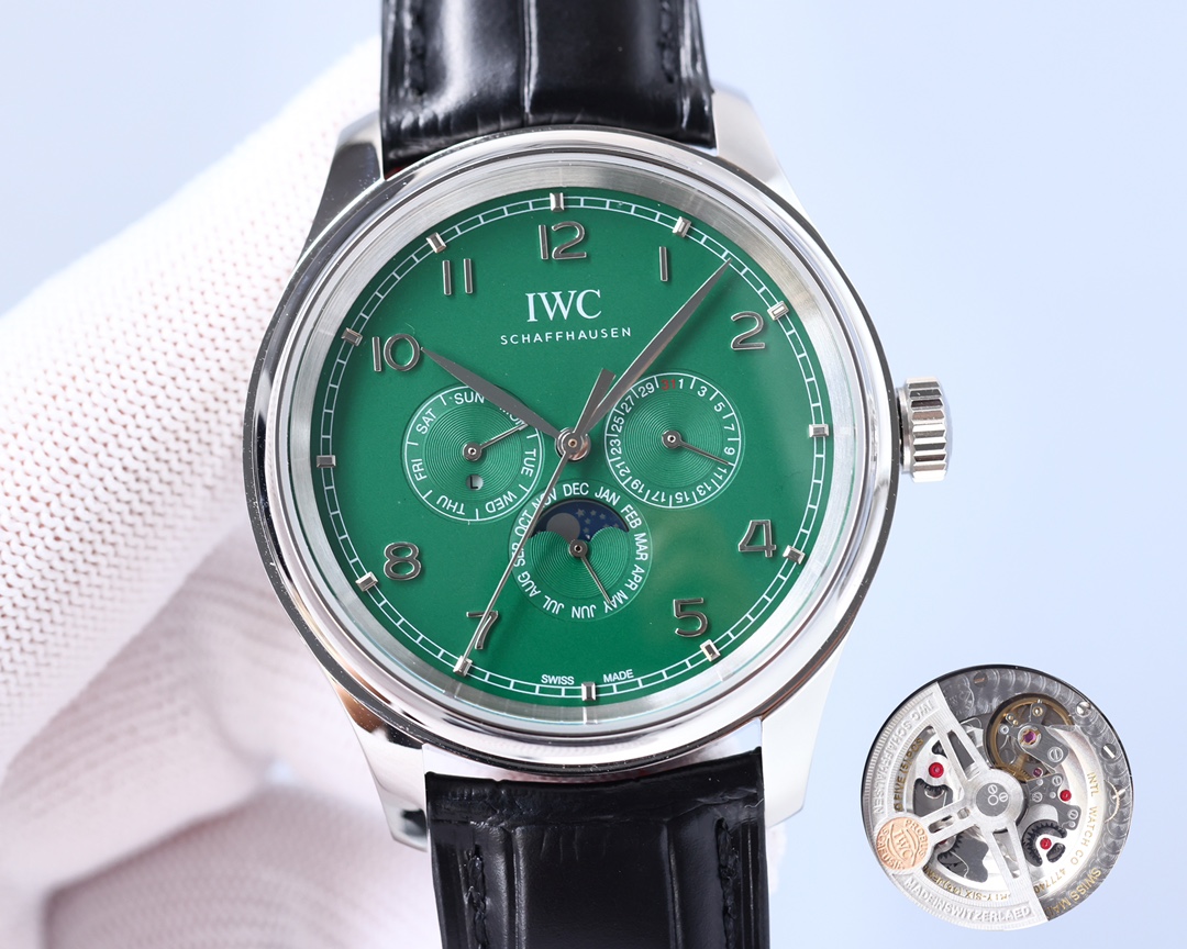 IWC- Portuguese Collection German CNC machine open molded case and strap 82650 movement copy