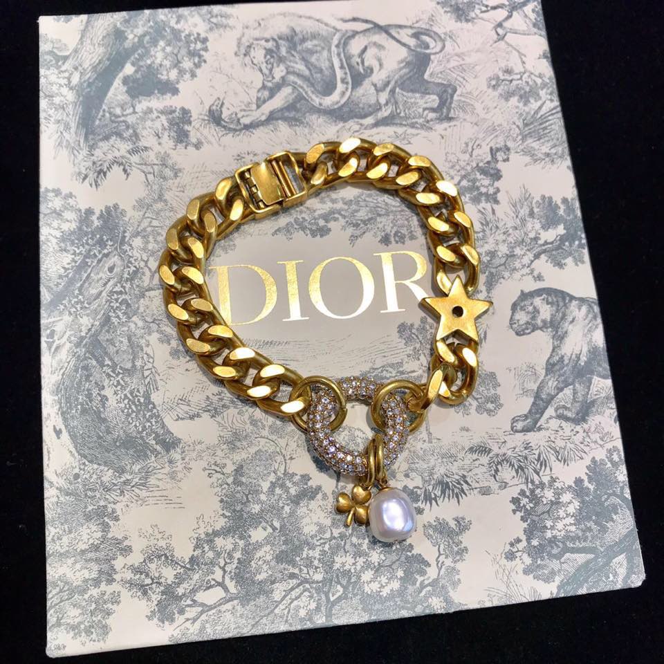 Dior logo chain bracelet